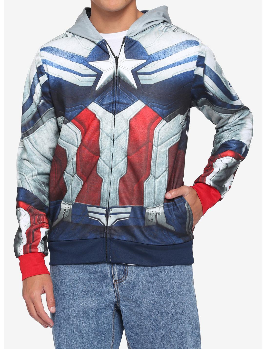 Winter Soldier Captain America Flash Falcon Star Lord Hoodie Jacket Sweatshirts