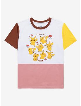 Pokémon Pikachu Color Block Women's T-Shirt - BoxLunch Exclusive, , hi-res