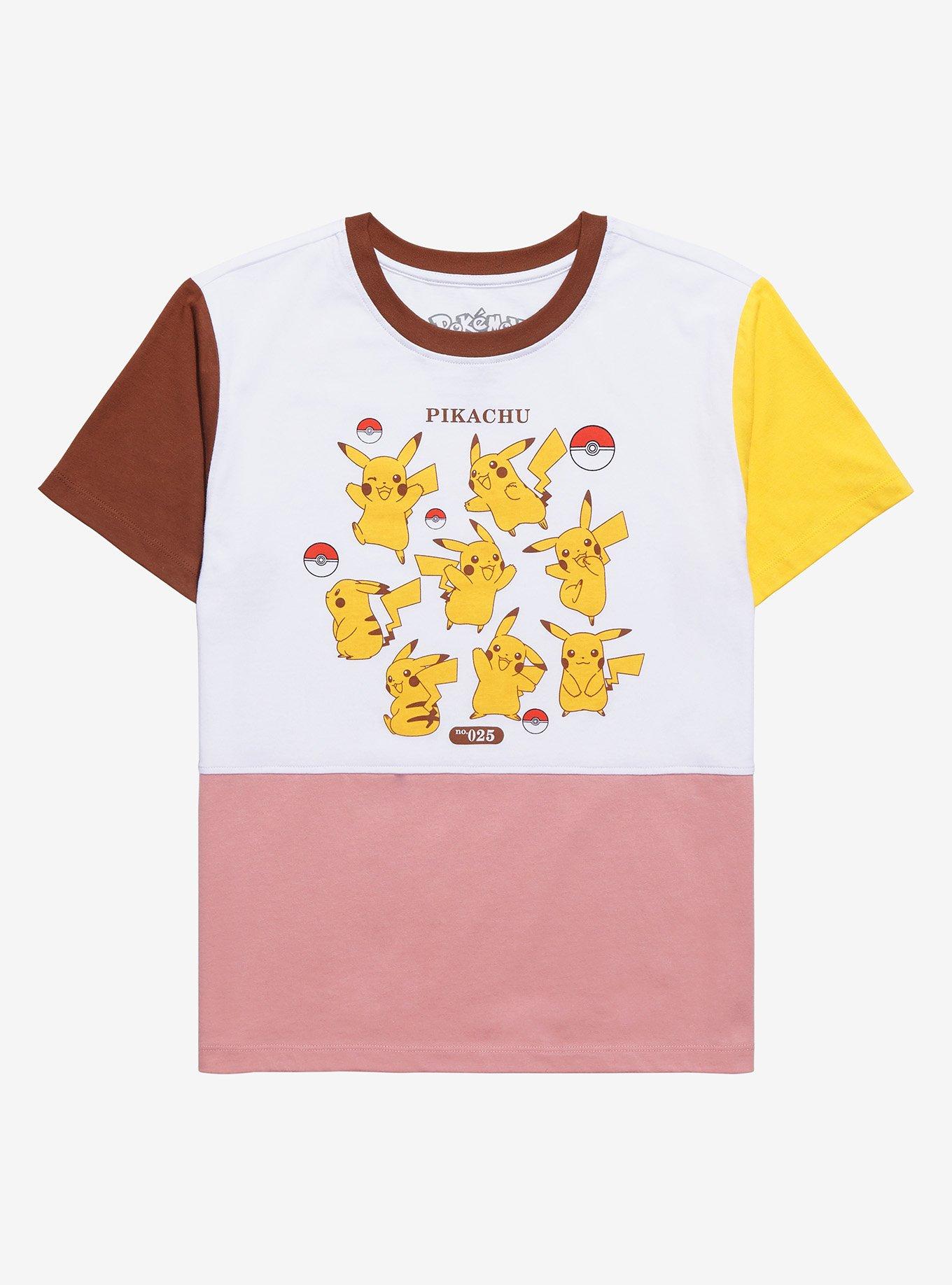 Pok&eacute;mon Pikachu Color Block Women's T-Shirt - BoxLunch Exclusive, MULTI, hi-res
