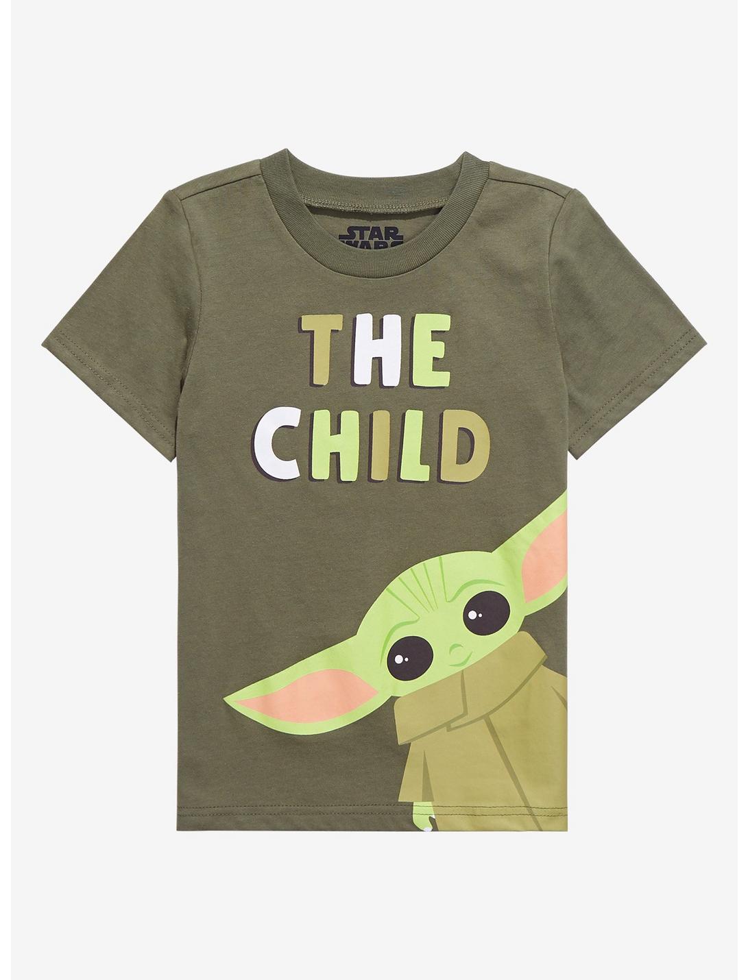 Star Wars The Mandalorian The Child Chibi Toddler T-Shirt - BoxLunch Exclusive, FOREST GREEN, hi-res