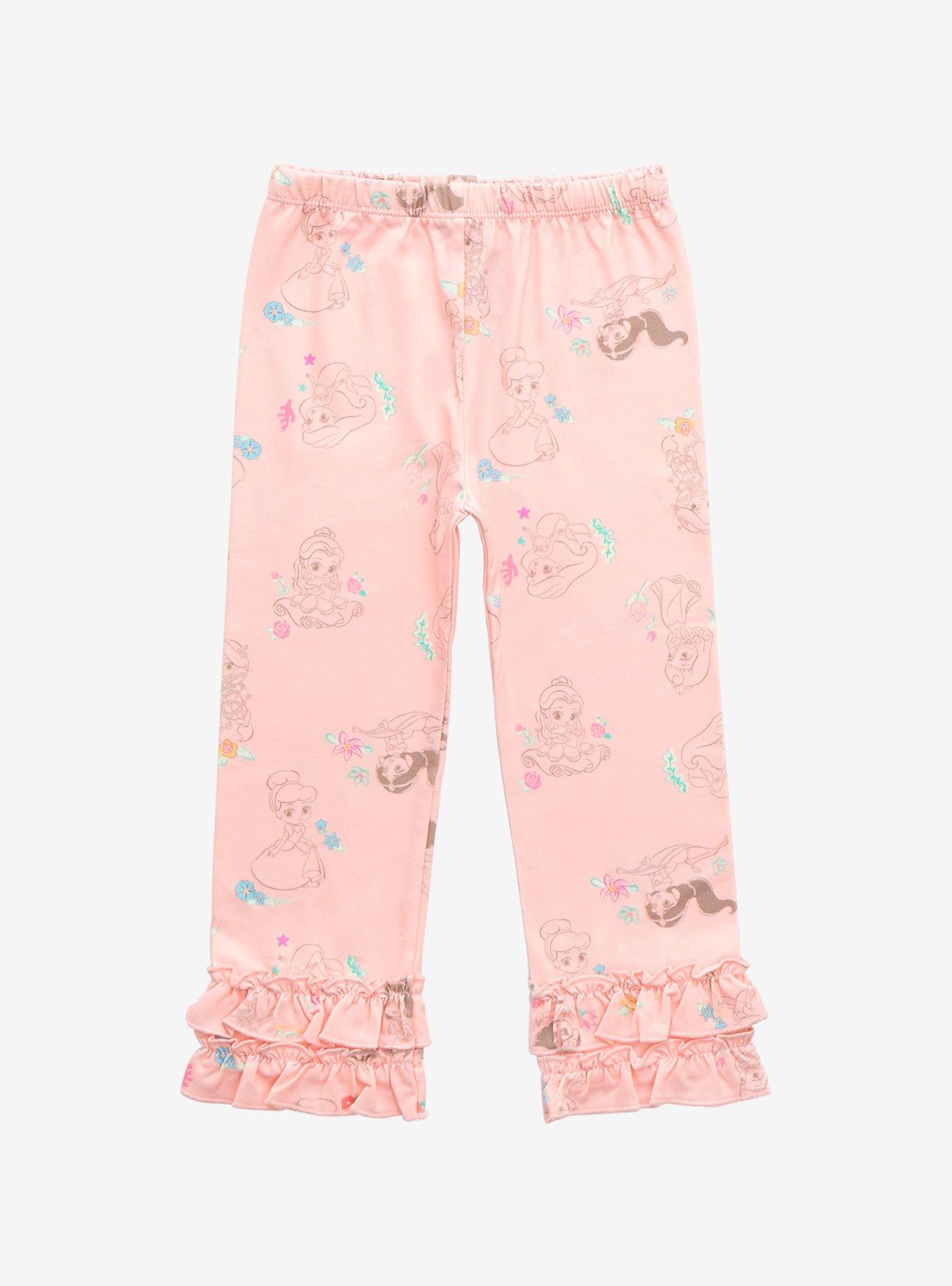Disney Princesses Allover Print Toddler Frilled Leggings - BoxLunch Exclusive, LIGHT PINK, hi-res