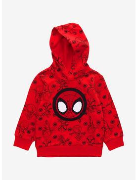 Marvel Spider-Man Line Art Toddler Hoodie - BoxLunch Exclusive, , hi-res