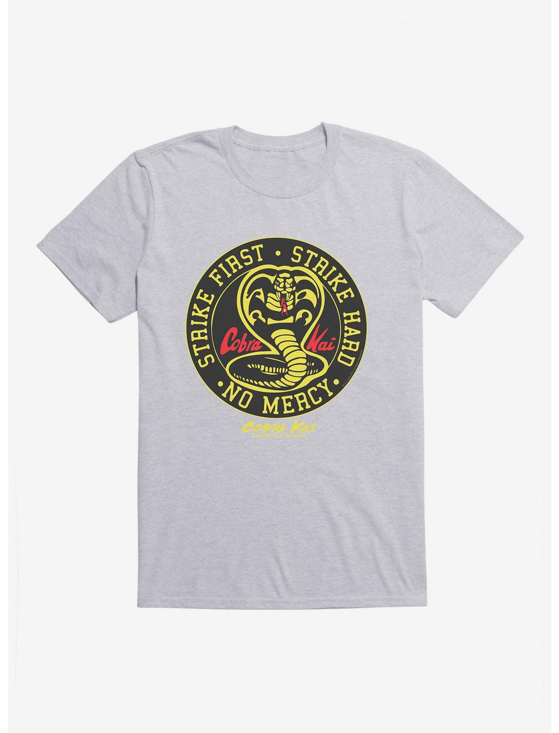 Extra Soft Cobra Kai Window Decal T-Shirt, HEATHER GREY, hi-res