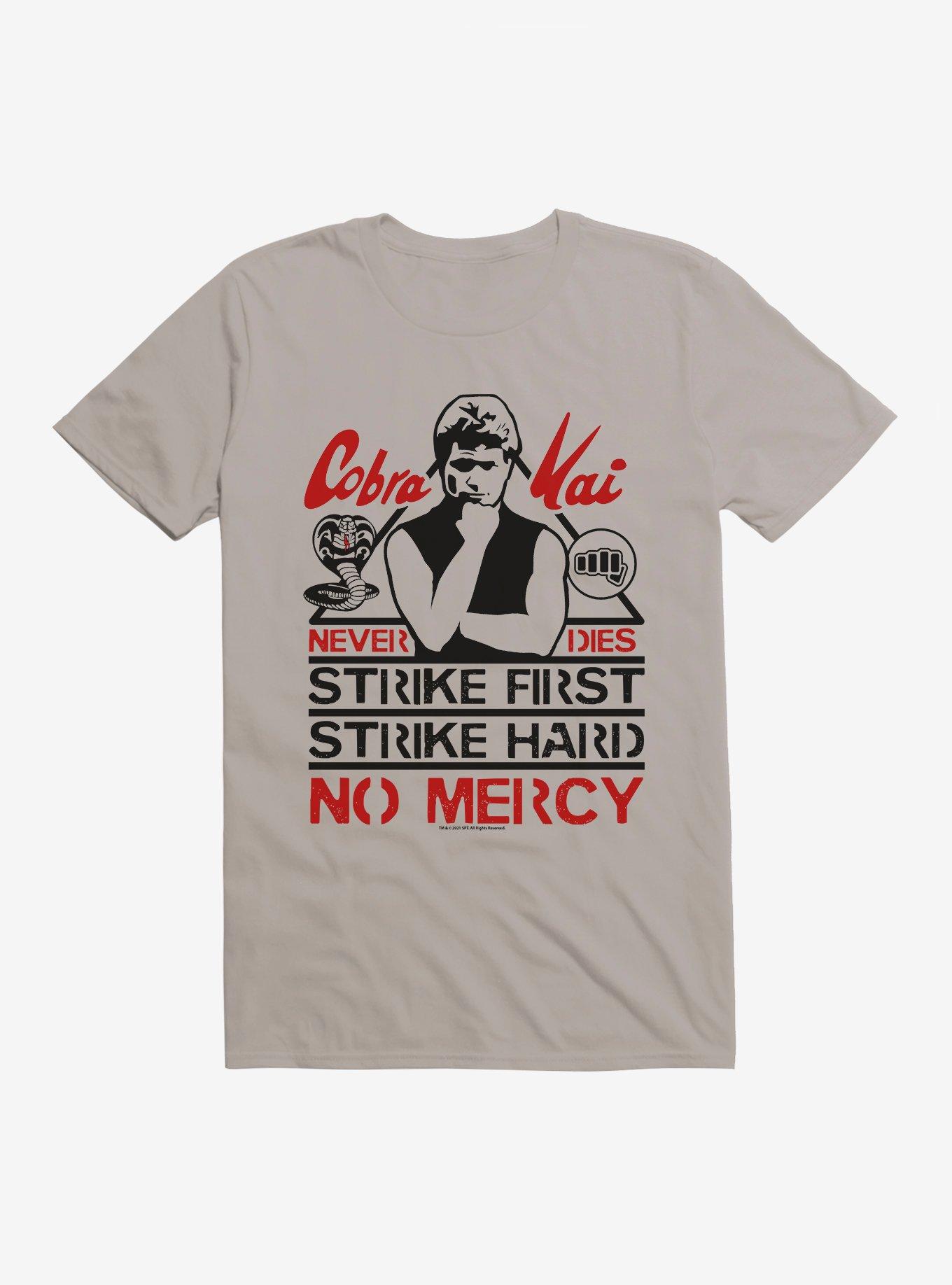 Cobra Kai John Kreese No Mercy T-Shirt, LIGHT GREY, hi-res