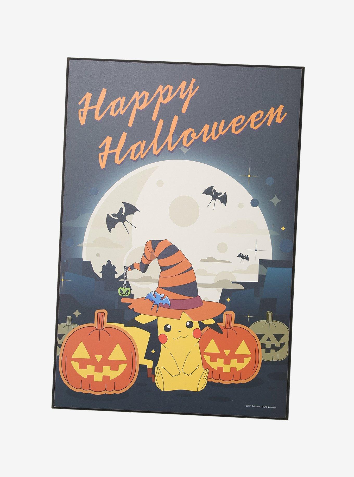 Pokemon Pikachu Halloween Wood Wall Art, , hi-res