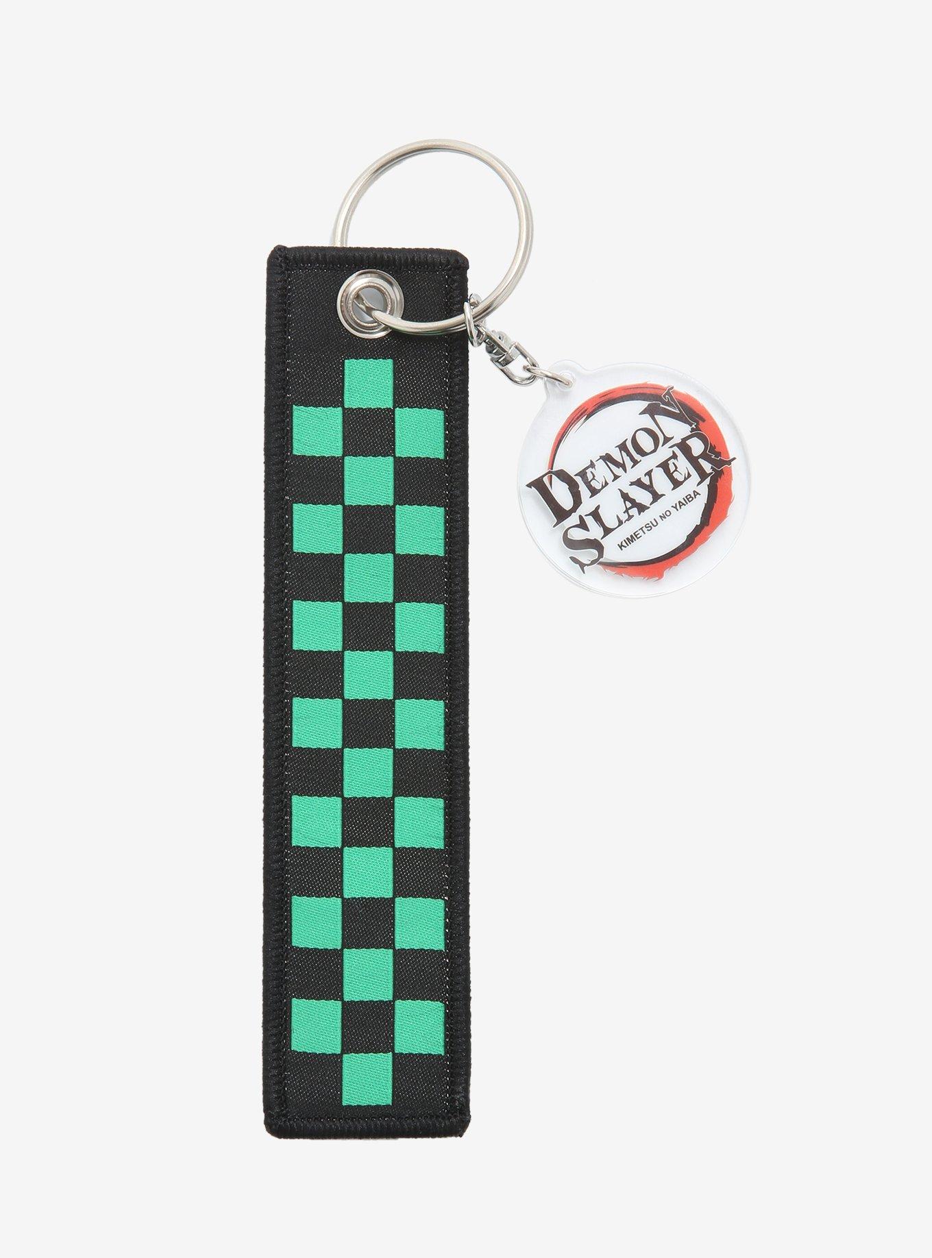 Demon Slayer: Kimetsu No Yaiba Tanjiro & Nezuko Fabric Tag Key Chain, , hi-res