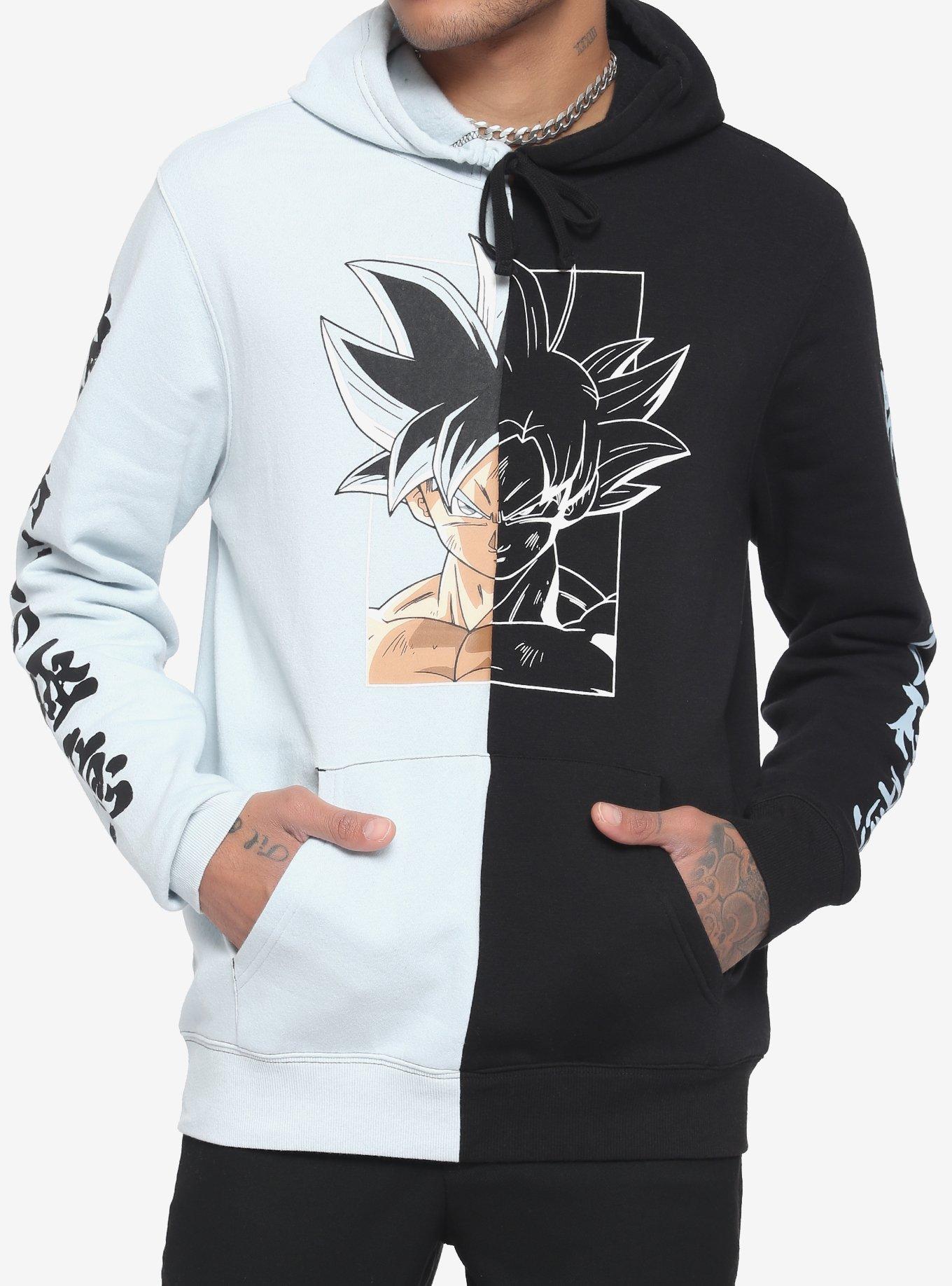 Dragon Ball Z Ultra Instinct Split Hoodie Hot Topic