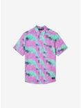 WeSC Oden Hazy Tie Dye Woven Button-Up, PINK, hi-res
