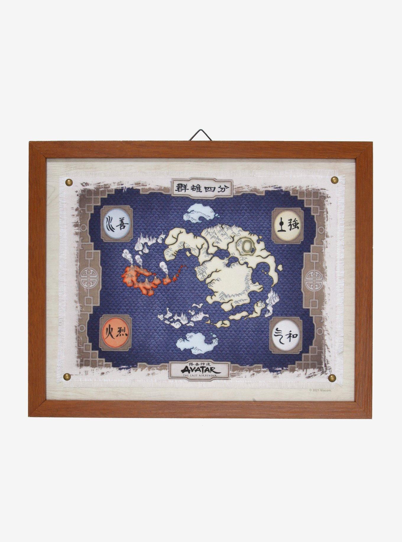 Avatar: The Last Airbender Four Nations Wall Map Art