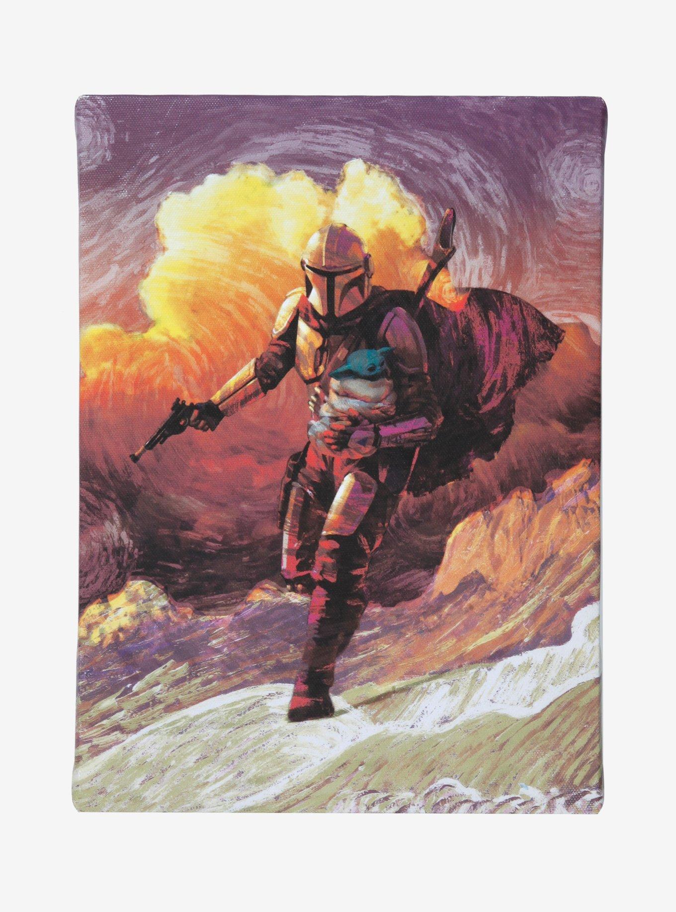 Star Wars The Mandalorian Heroic Canvas Print - BoxLunch Exclusive, , hi-res