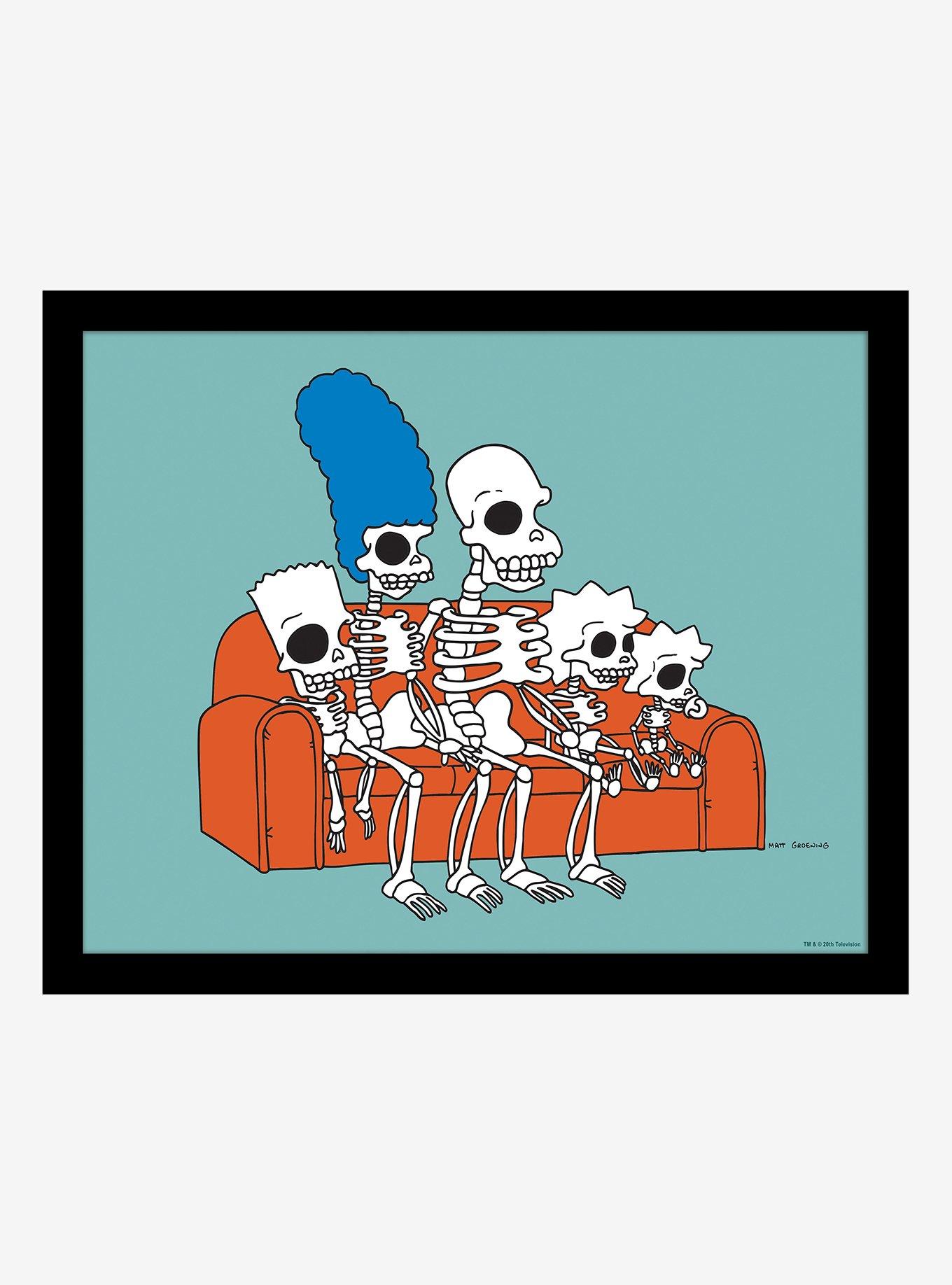 The Simpsons Treehouse of Horror Skeleton Couch Gag Wall Art, , hi-res