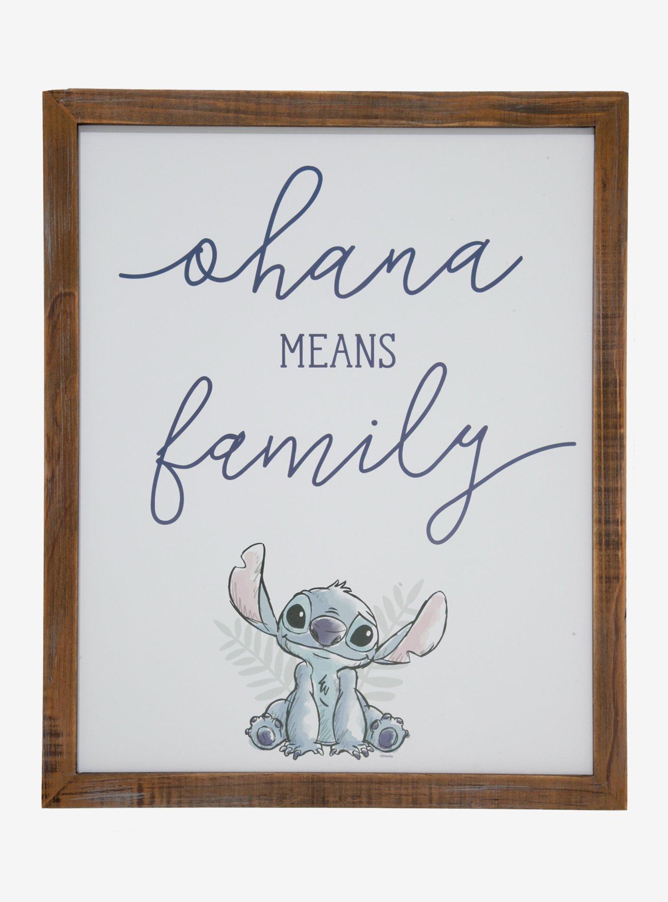 Disney Lilo & Stitch Ohana Means Family Wall Decor BoxLunch