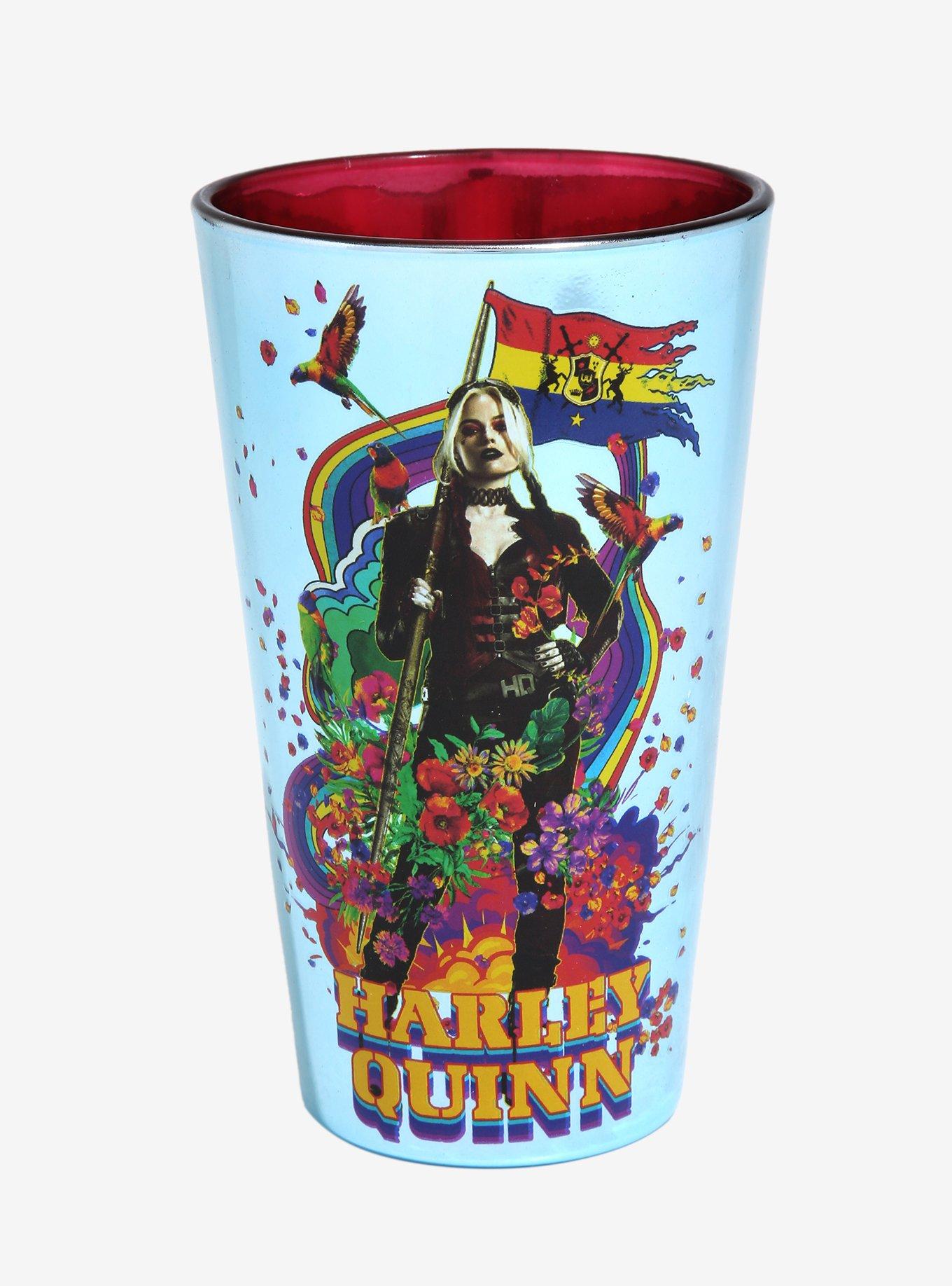The Suicide Squad Harley Quinn Colorful Pint Glass, , hi-res