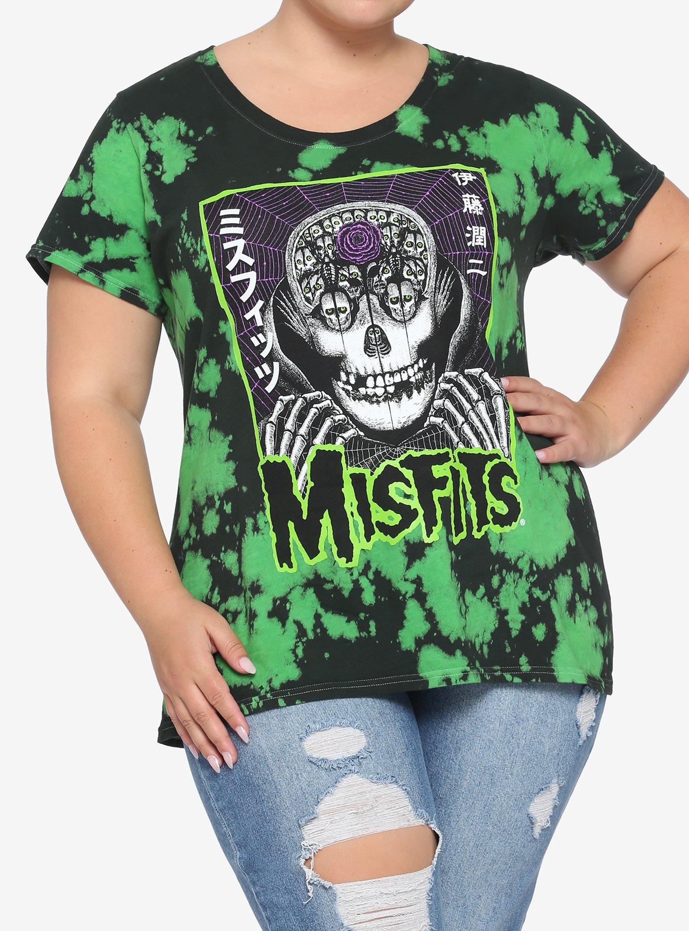 Misfits X Junji Ito Drop-Neck Tie-Dye Girls T-Shirt Plus Size, MULTI, hi-res