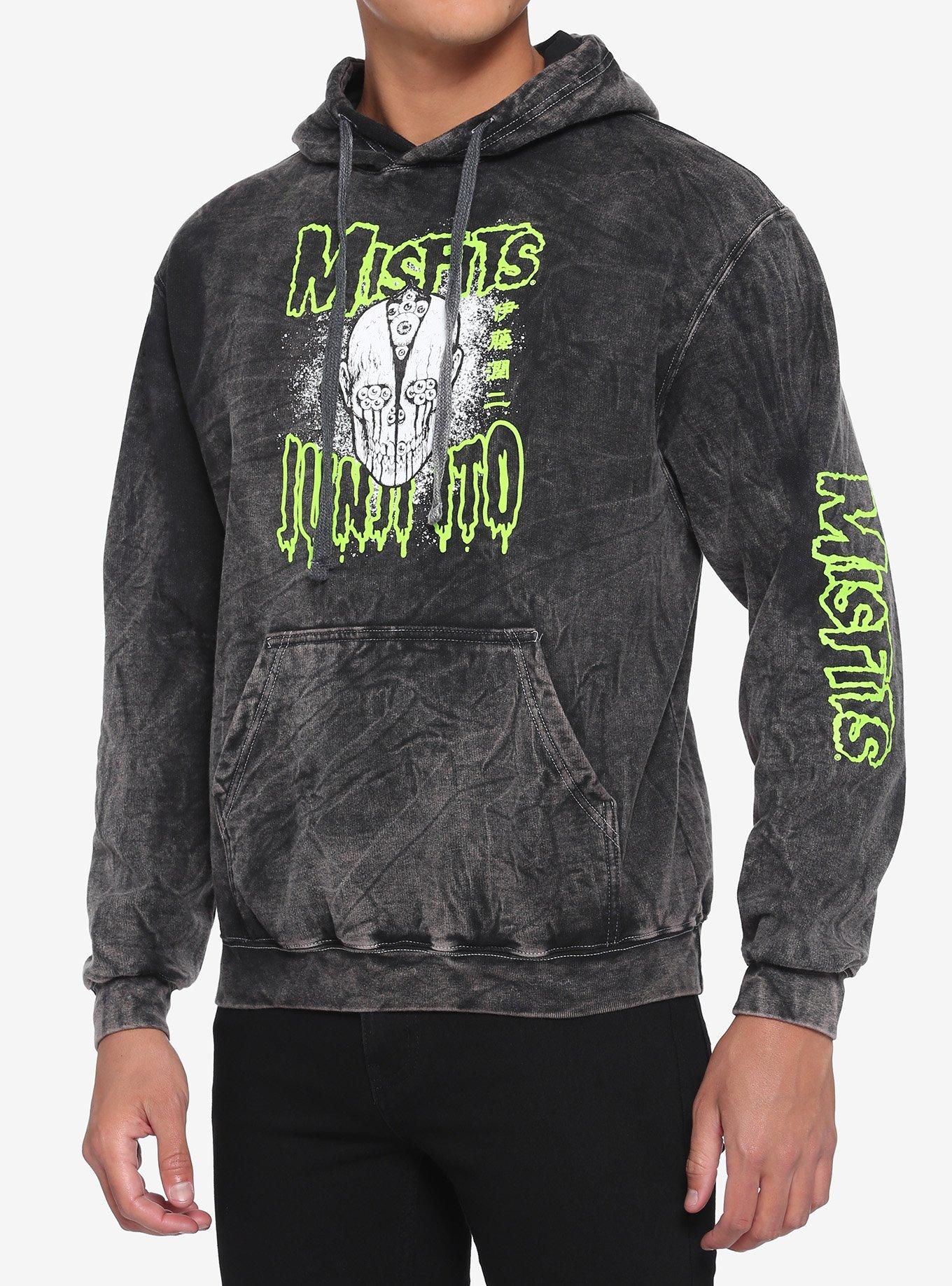 Misfits X Junji Ito Mineral Wash Hoodie, MULTI, hi-res