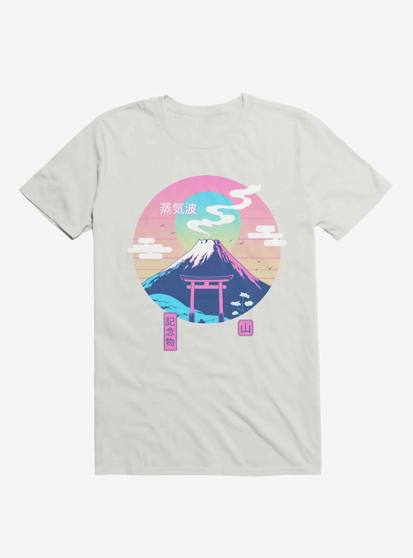 Fuji Wave White T-Shirt, WHITE, hi-res