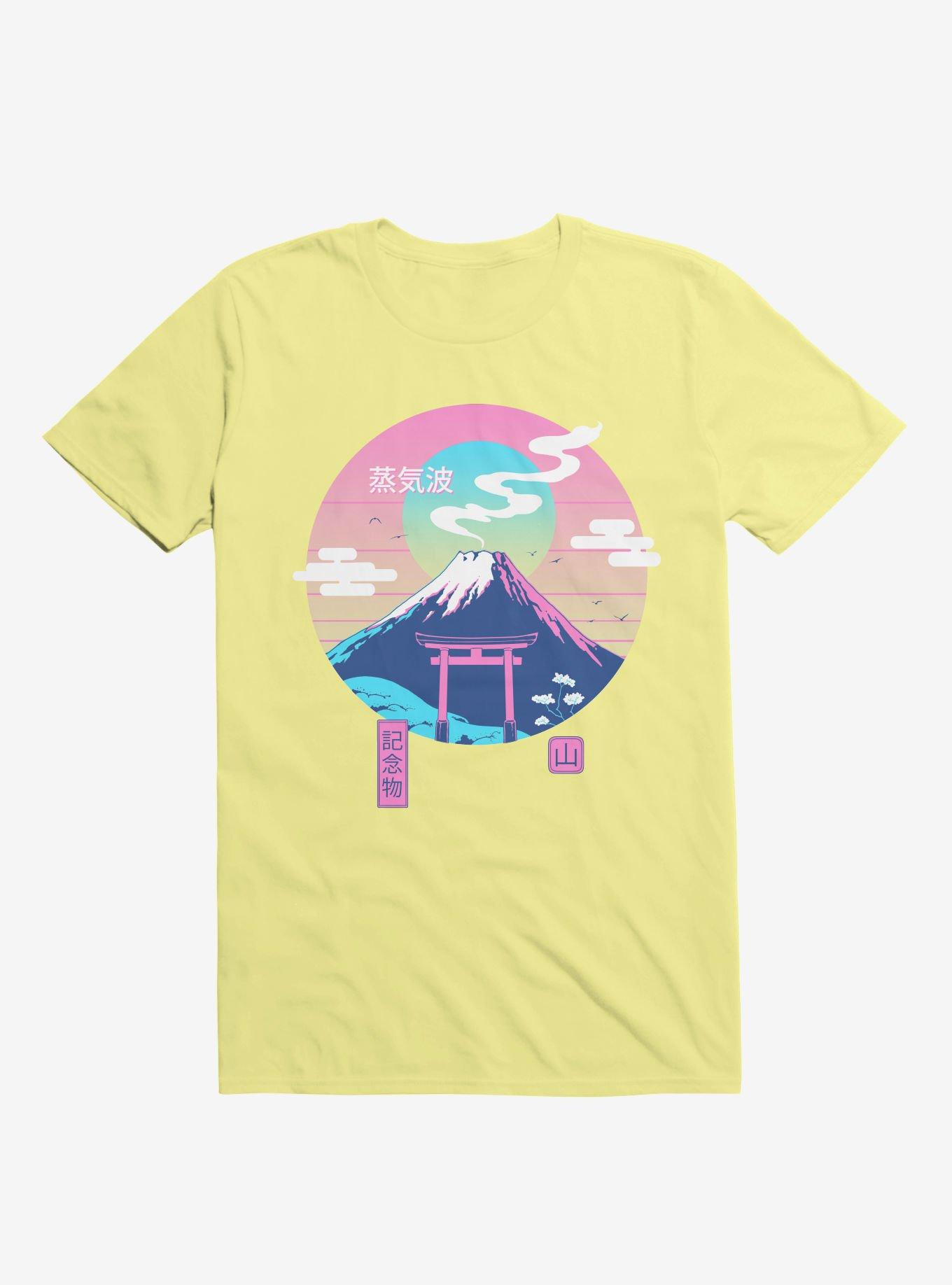 Fuji Wave Corn Silk Yellow T-Shirt, CORN SILK, hi-res