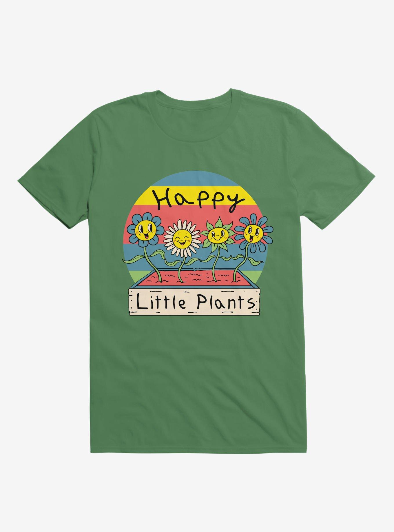 Happy Little Plants Kelly Green T-Shirt, , hi-res