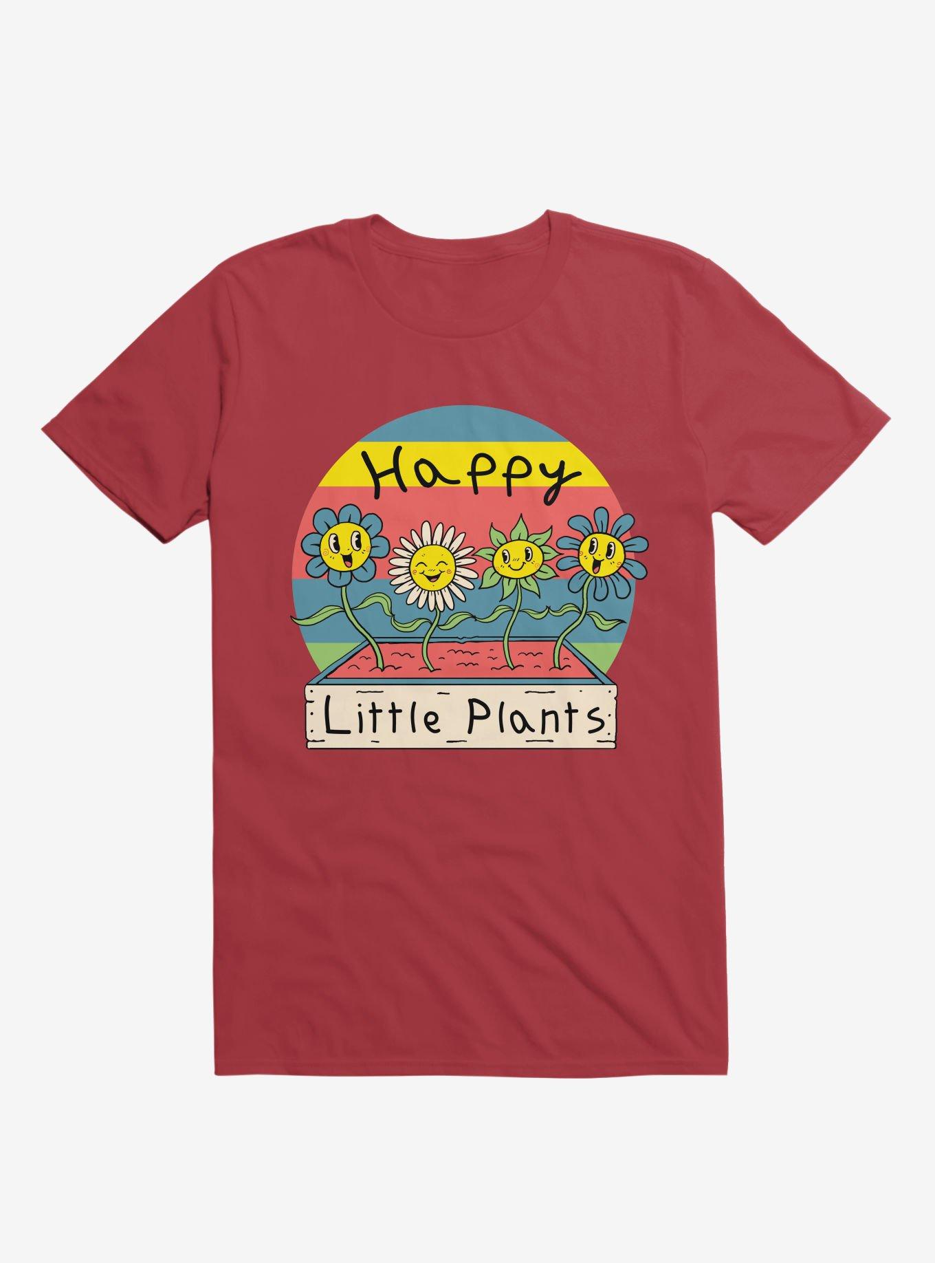 Happy Little Plants Red T-Shirt, , hi-res