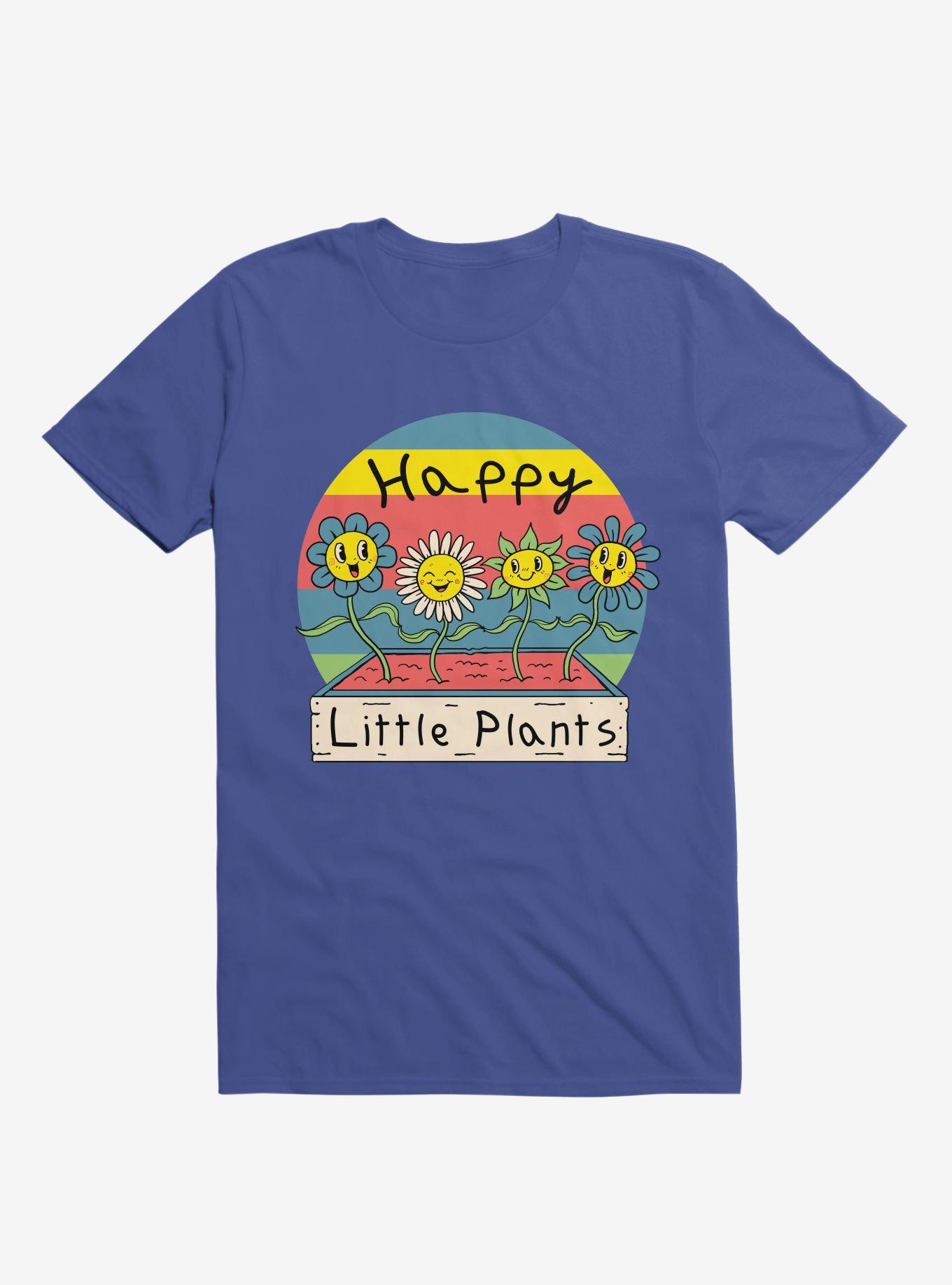 Happy Little Plants Royal Blue T-Shirt, ROYAL, hi-res