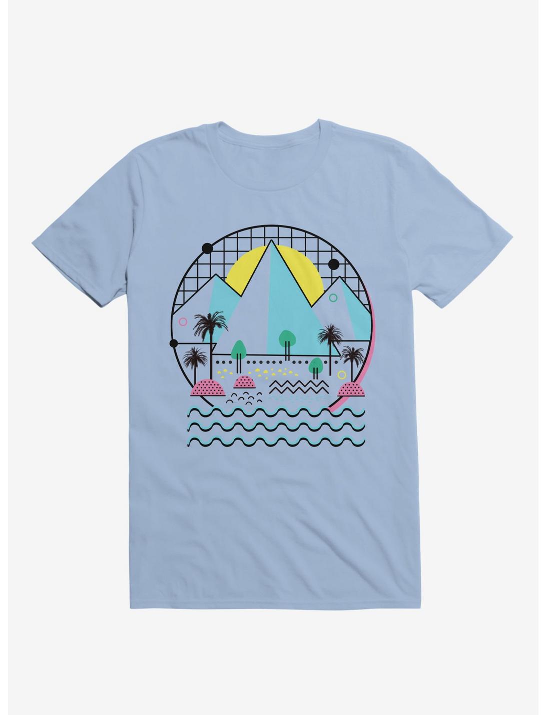 Land Of The Bold And Abstract Light Blue T-Shirt, LIGHT BLUE, hi-res