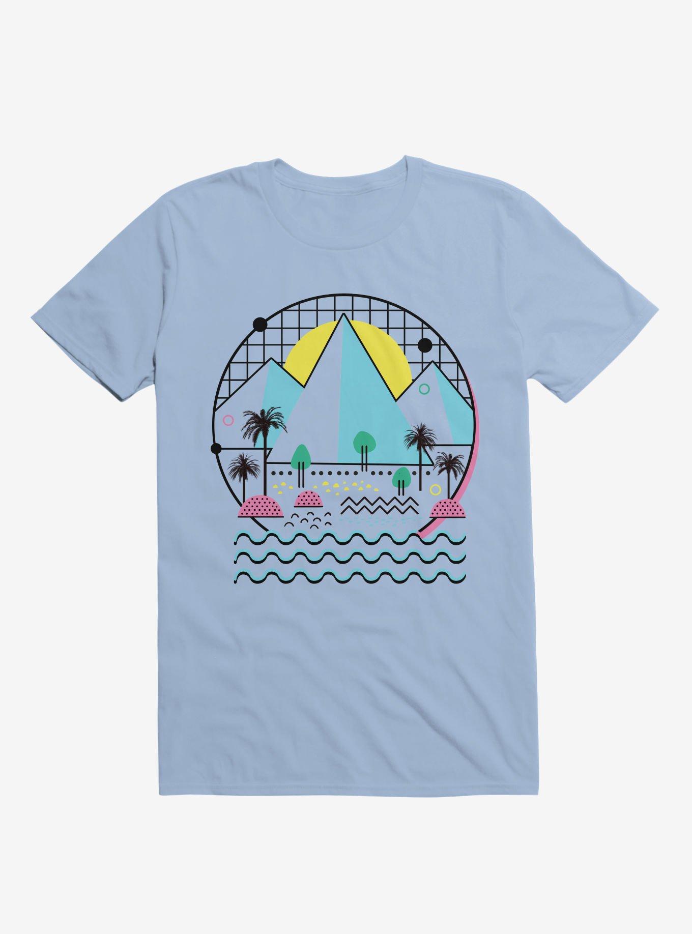 Land Of The Bold And Abstract Light Blue T-Shirt, LIGHT BLUE, hi-res