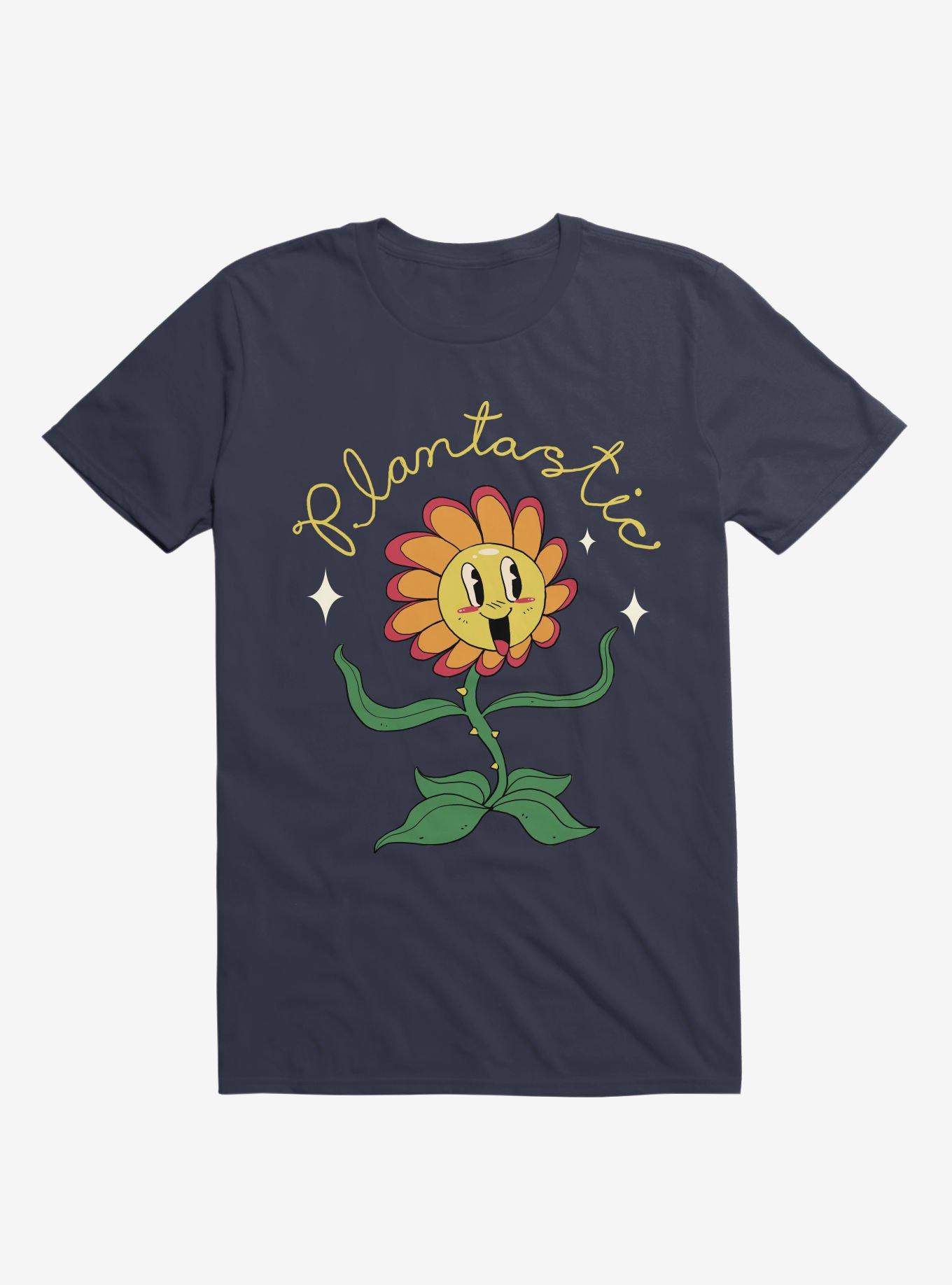 Plantastic Day! Navy Blue T-Shirt, , hi-res