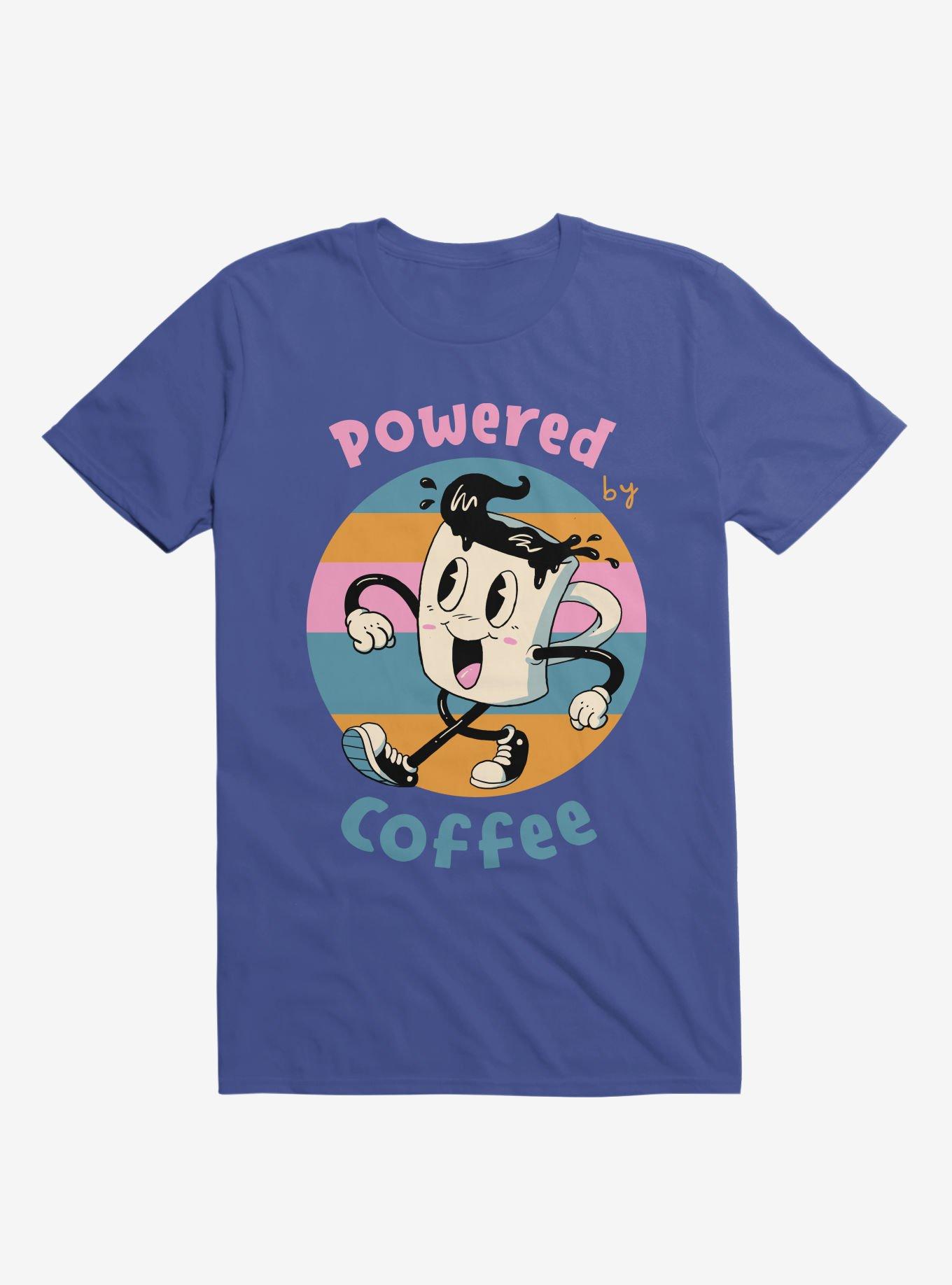 Powered By Coffee Royal Blue T-Shirt, ROYAL, hi-res