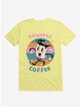 Powered By Coffee Corn Silk Yellow T-Shirt, CORN SILK, hi-res