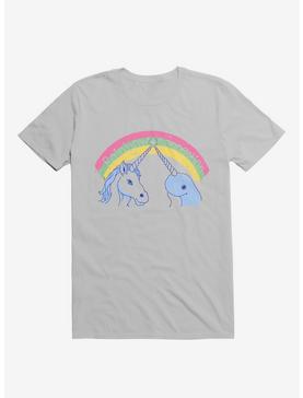 Rainbow Connection Unicorn And Narwhal Ice Grey T-Shirt, , hi-res
