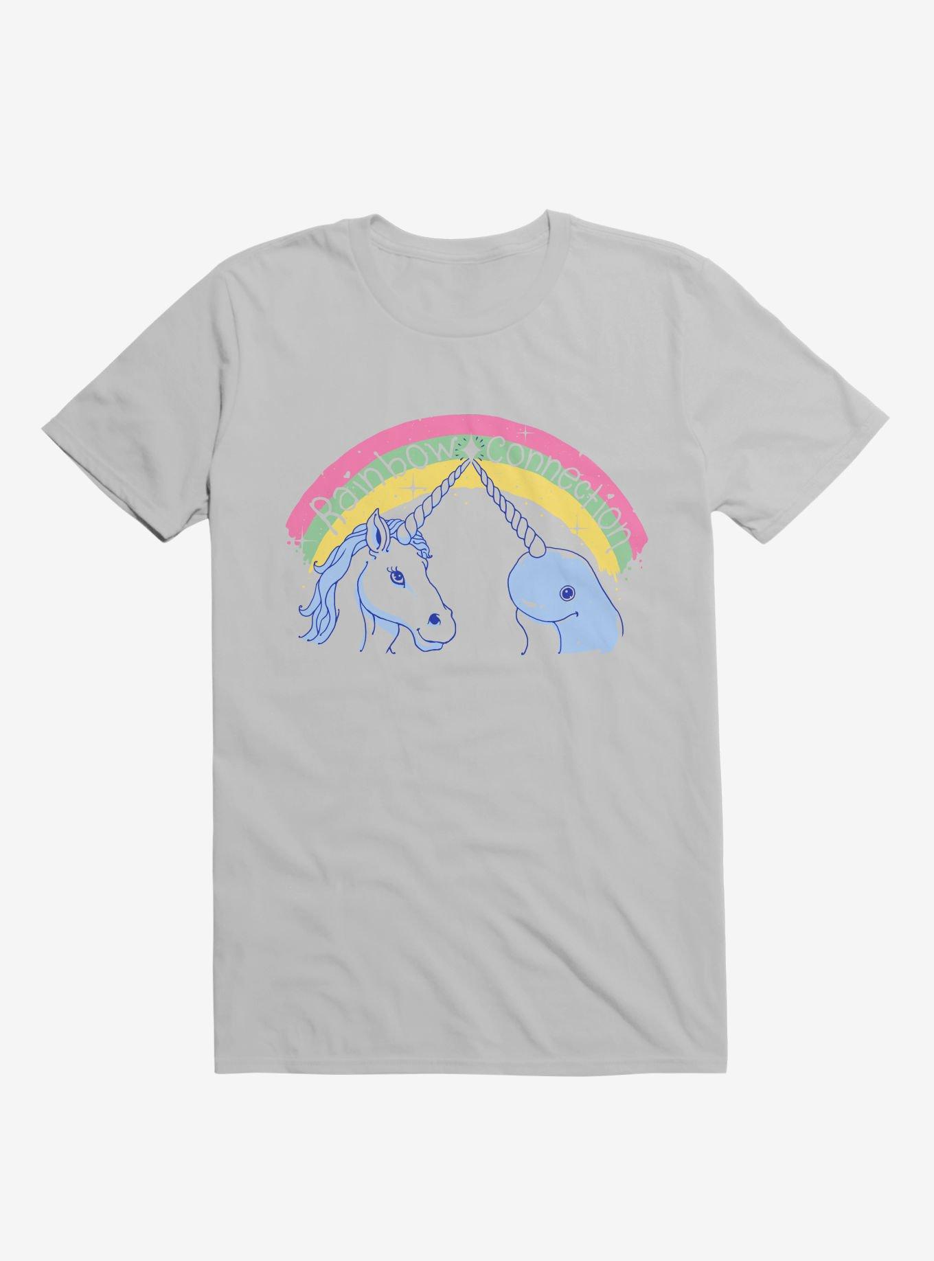 Rainbow Connection Unicorn And Narwhal Ice Grey T-Shirt, ICE GREY, hi-res