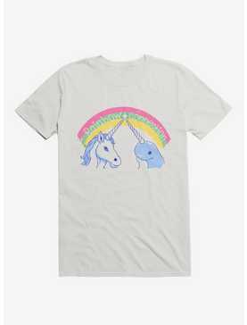 Rainbow Connection Unicorn And Narwhal White T-Shirt, , hi-res