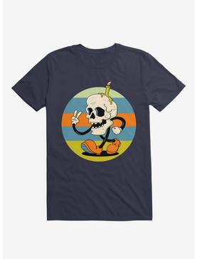 Skull Candle Boy Navy Blue T-Shirt, , hi-res