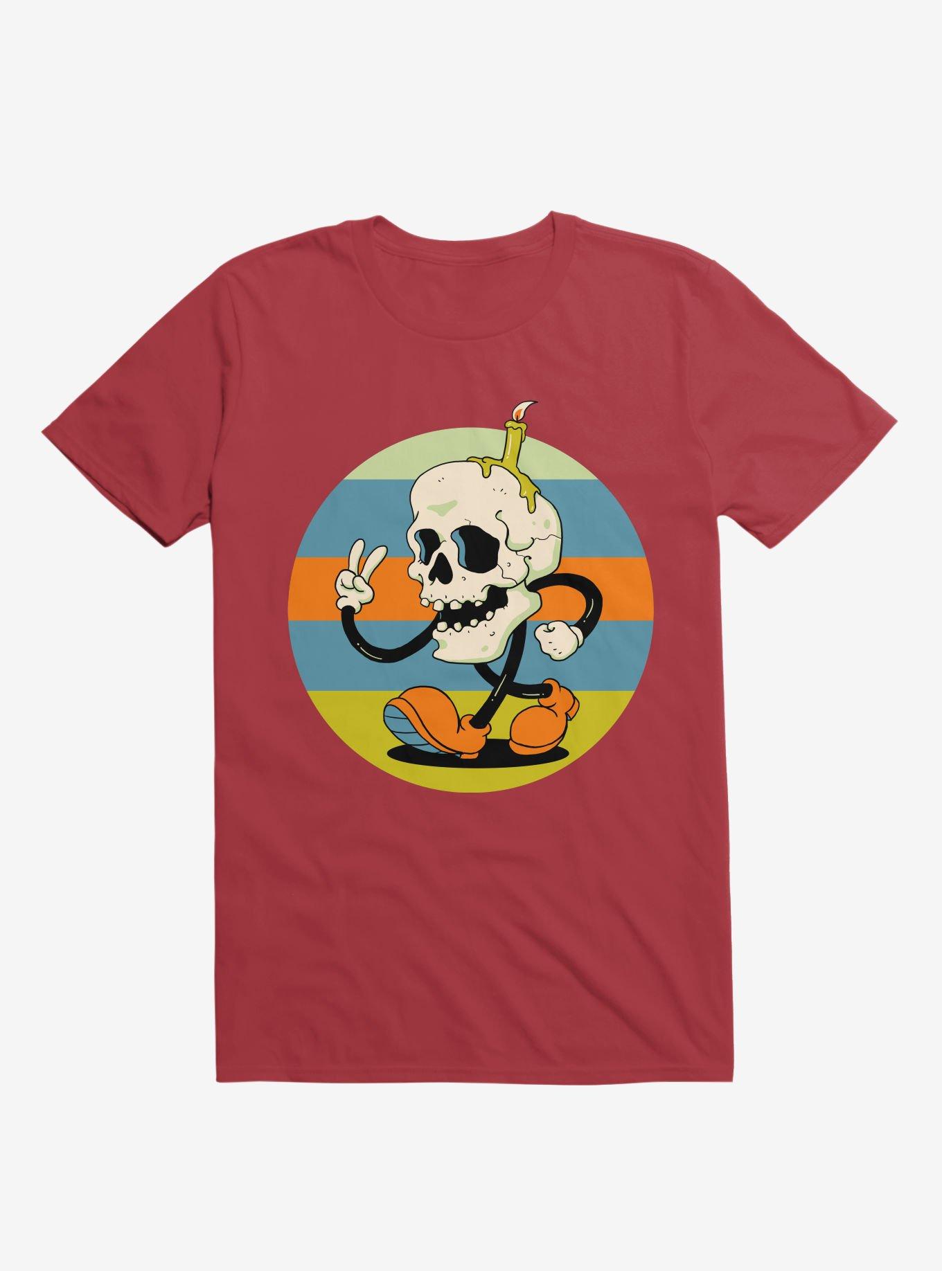 Skull Candle Boy Red T-Shirt, RED, hi-res