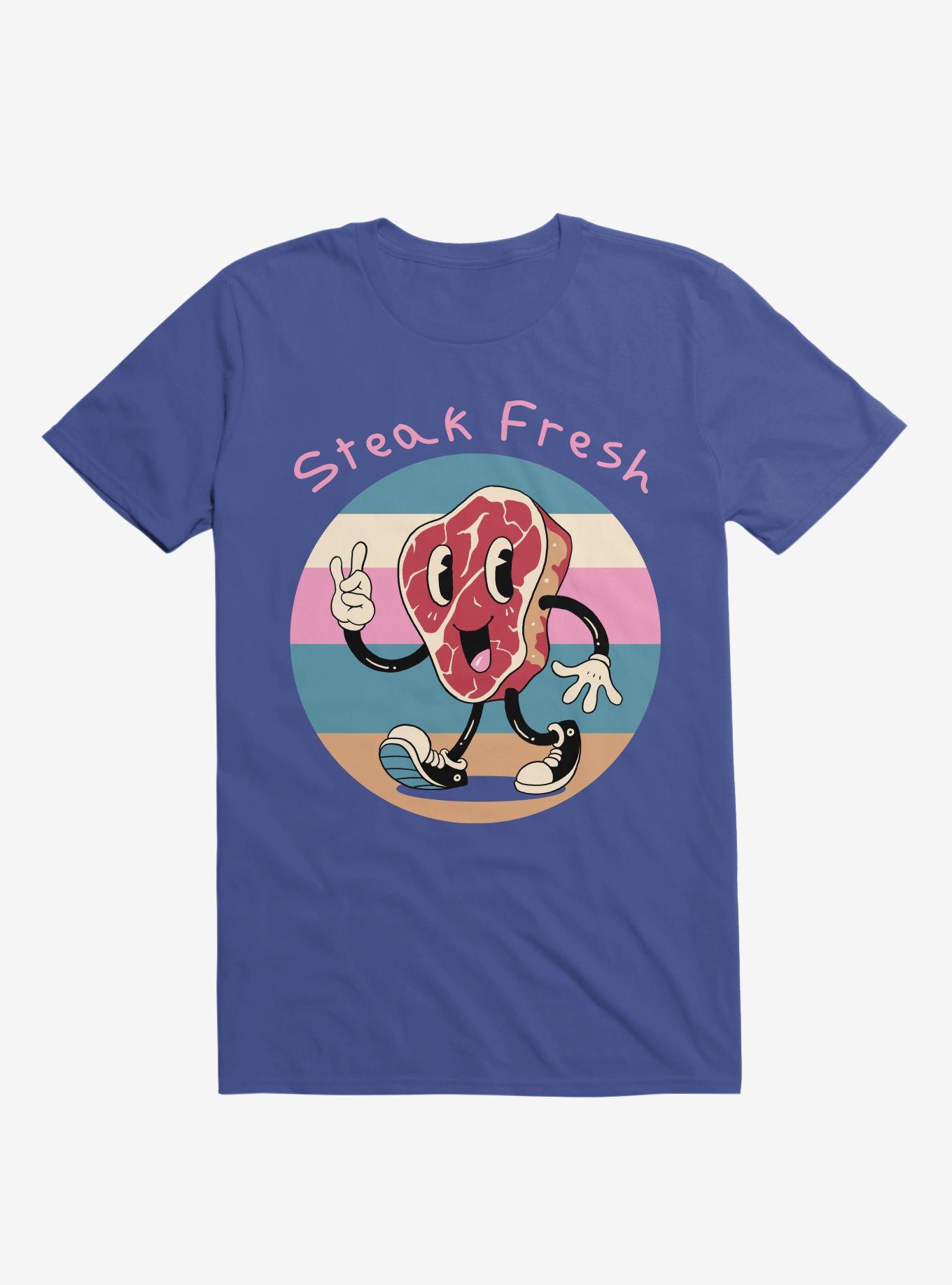 Steak Fresh! Royal Blue T-Shirt, ROYAL, hi-res