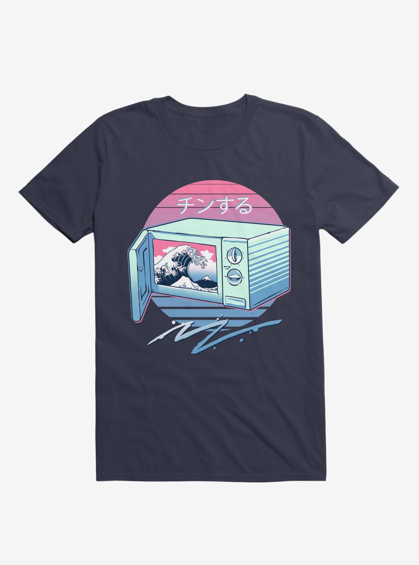 THRDLESS The Micro Wave! Navy Blue T-Shirt