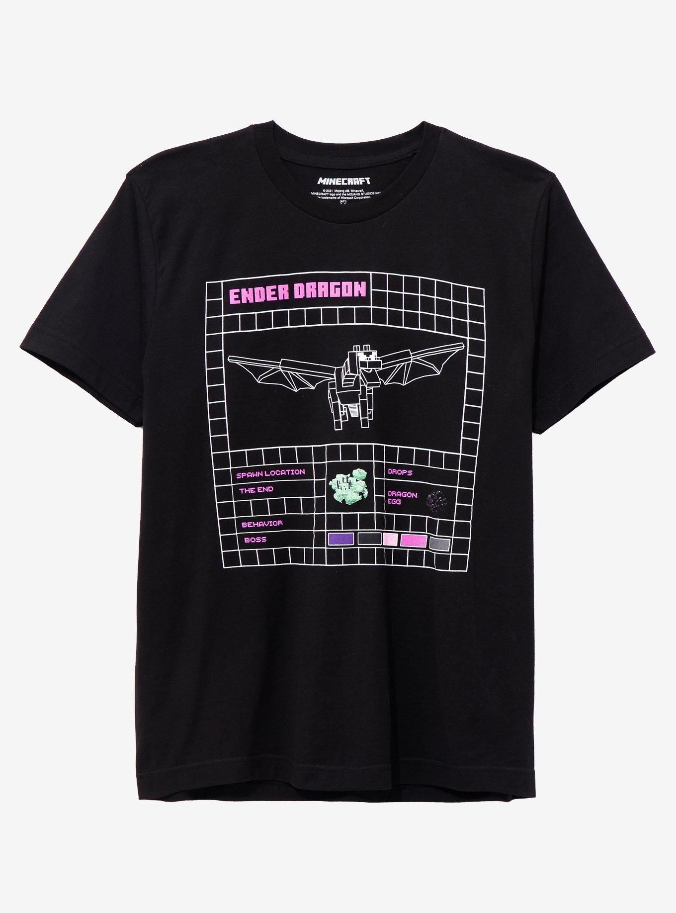 Minecraft Ender Dragon T-Shirt, BLACK, hi-res