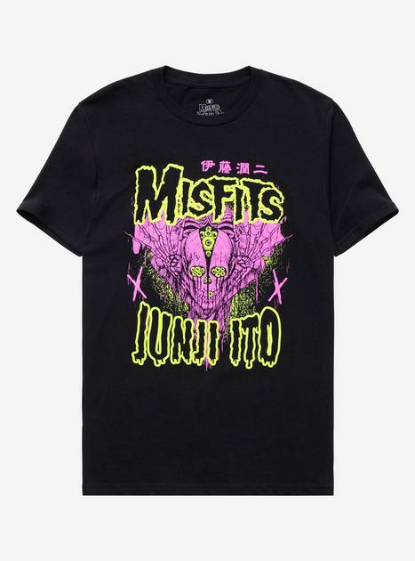 T-Shirt Misfits X Junji Ito - Noir, Graphique Horreur - Unisexe Taille S à 5XL - Coton