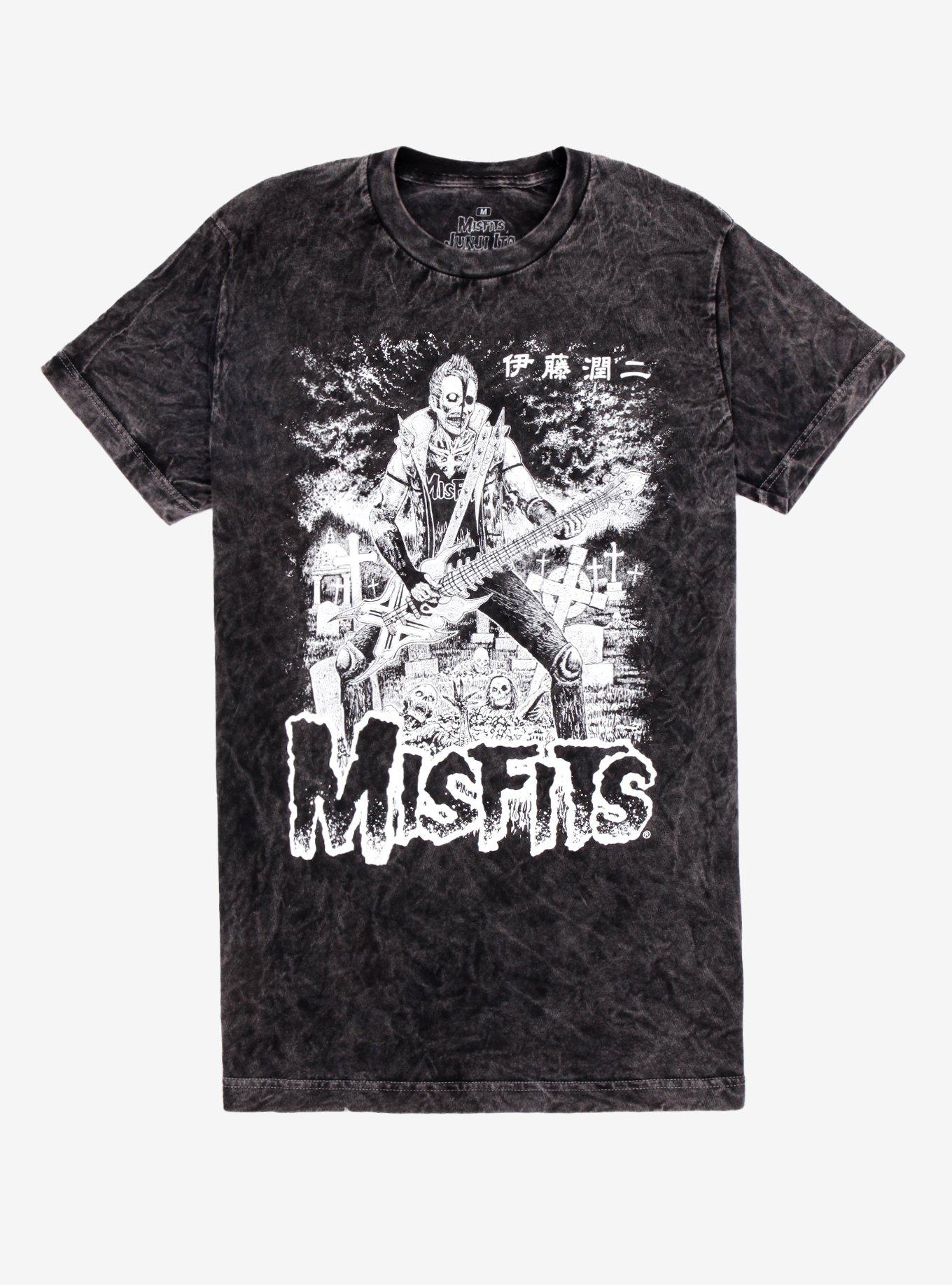 Misfits X Junji Ito Bass Wash T-Shirt, BLACK, hi-res