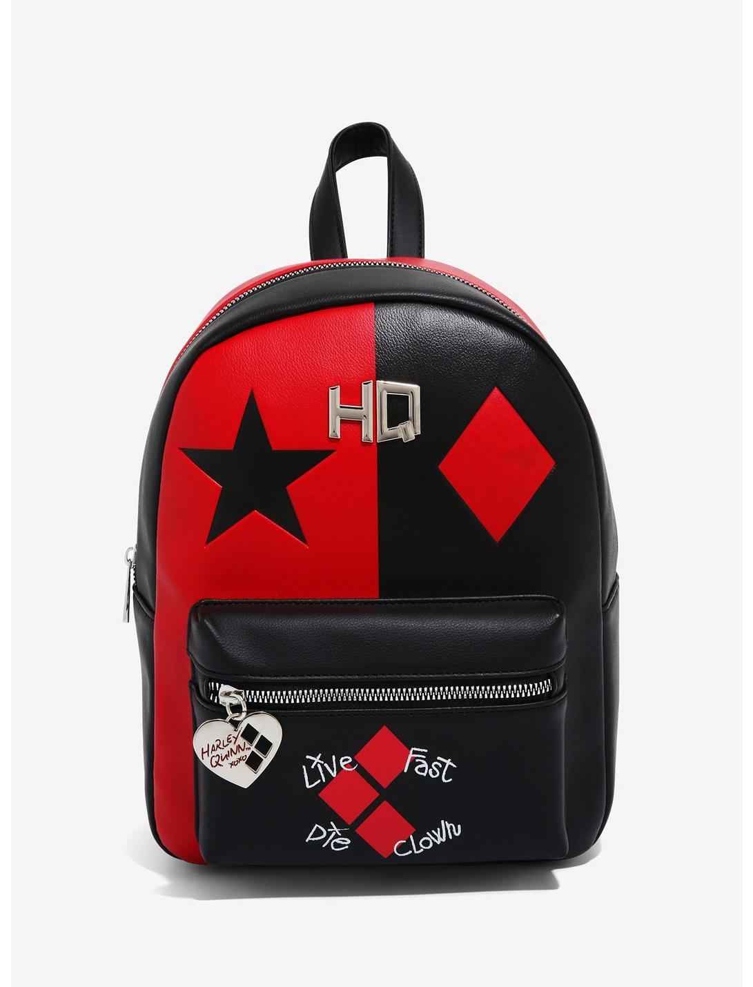DC Comics The Suicide Squad Harley Quinn Live Fast Die Clown Mini Backpack, , hi-res