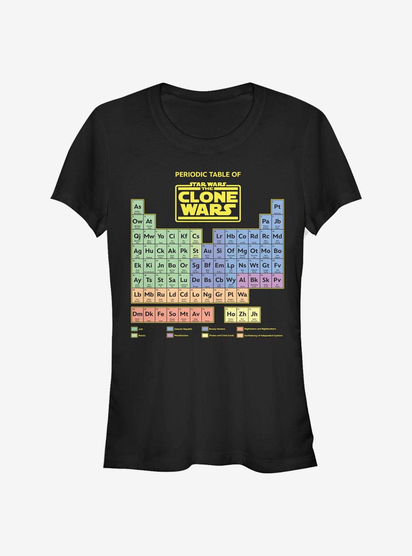 Star Wars: The Clone Wars Clone Wars: The Clone Wars Table Girls T-Shirt, BLACK, hi-res
