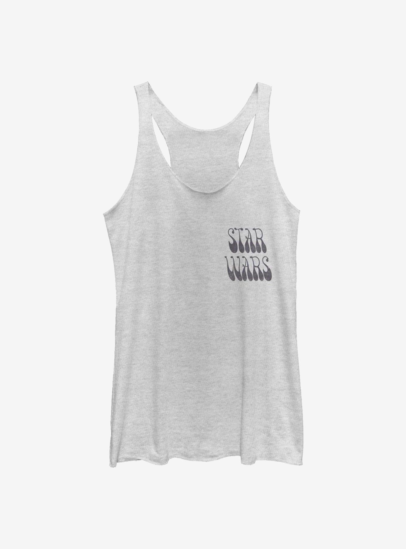 Star Wars The Mandalorian Groovy Badge Girls Tank, WHITE HTR, hi-res