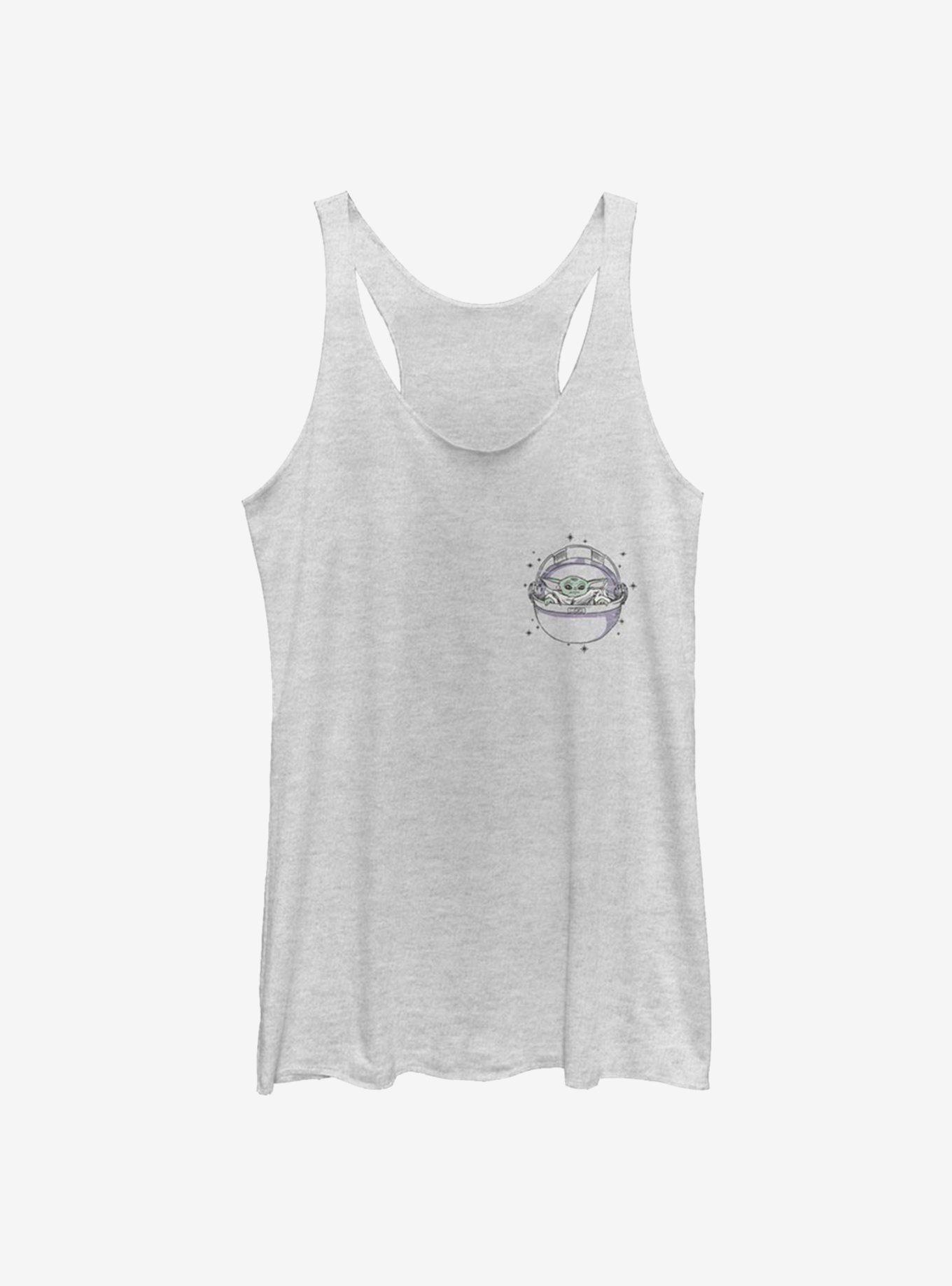 Star Wars The Mandalorian The Child Star Girls Tank, WHITE HTR, hi-res