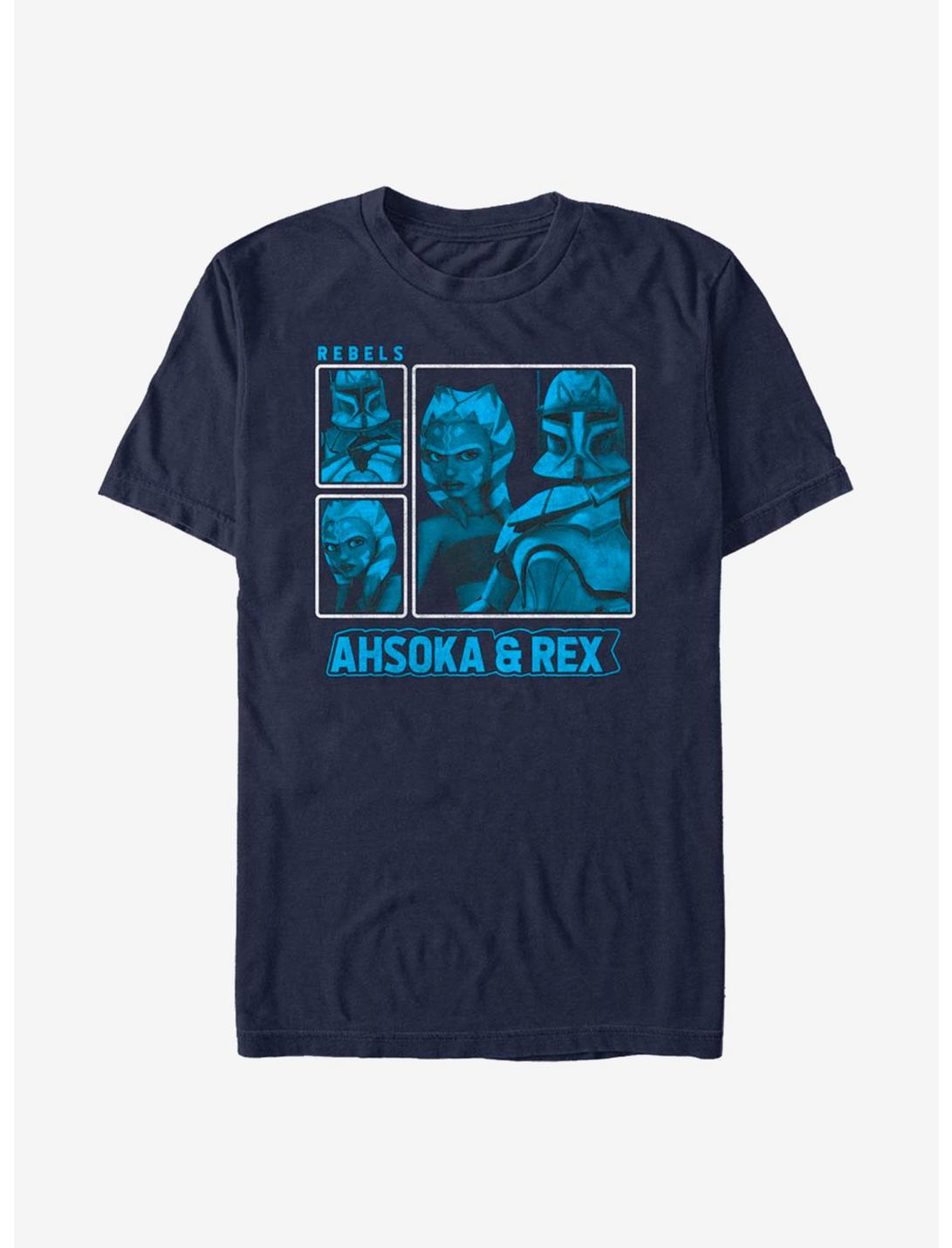 Star Wars: The Clone Wars Ahsoka & Rex T-Shirt, NAVY, hi-res