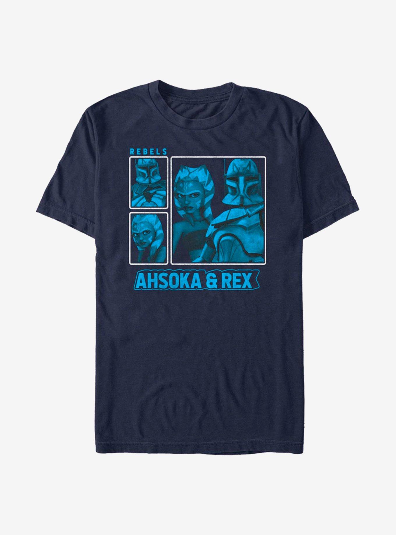 Star Wars: The Clone Wars Ahsoka & Rex T-Shirt, NAVY, hi-res