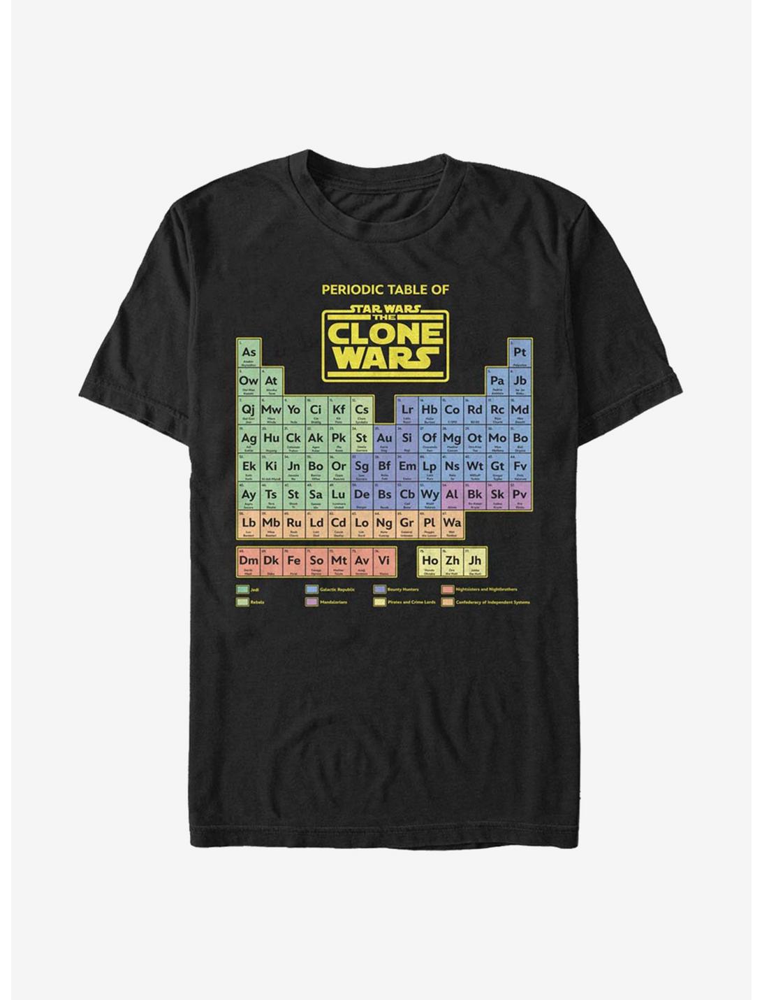 Star Wars: The Clone Wars Clone Wars: The Clone Wars Table T-Shirt, BLACK, hi-res