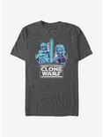Star Wars: The Clone Wars Group Circle T-Shirt, CHAR HTR, hi-res