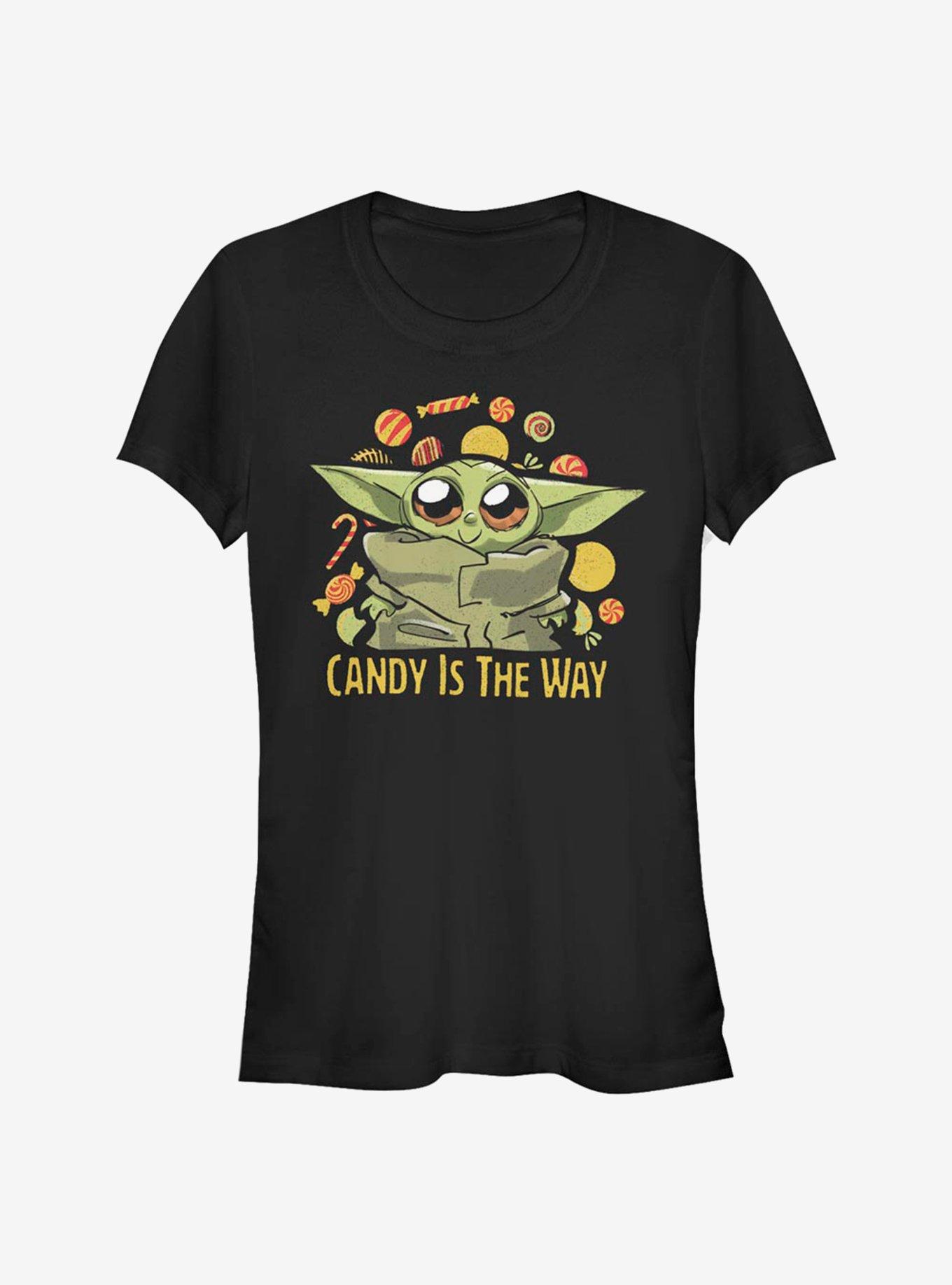 Star Wars The Mandalorian Candy Is The Way The Child Girls T-Shirt, BLACK, hi-res