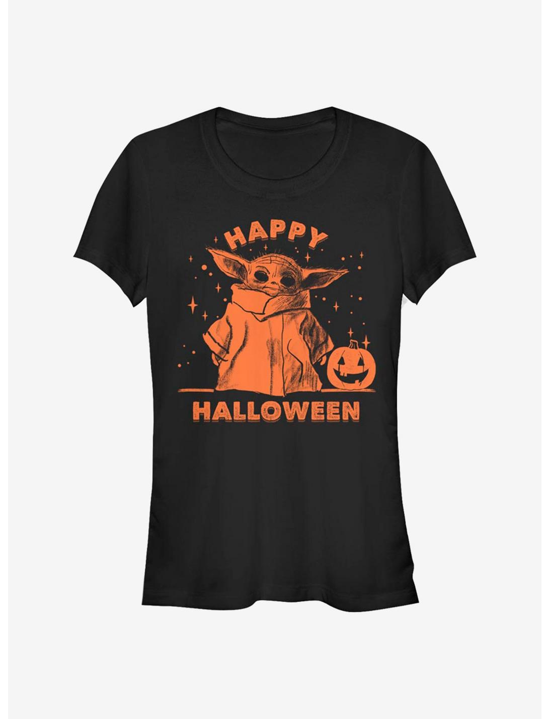 Star Wars The Mandalorian Happy Halloween The Child Girls T-Shirt, BLACK, hi-res