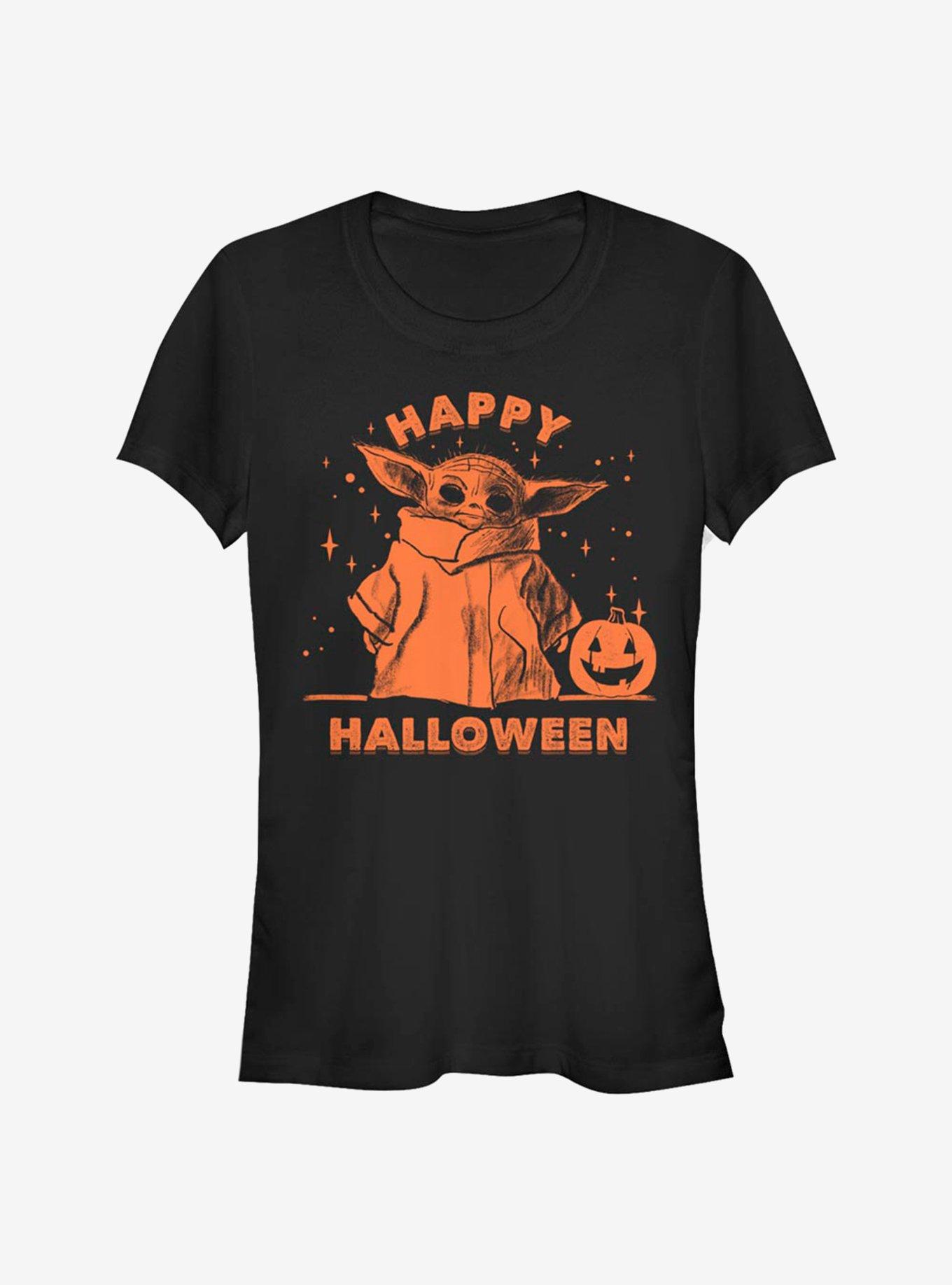 Star Wars The Mandalorian Happy Halloween The Child Girls T-Shirt, BLACK, hi-res